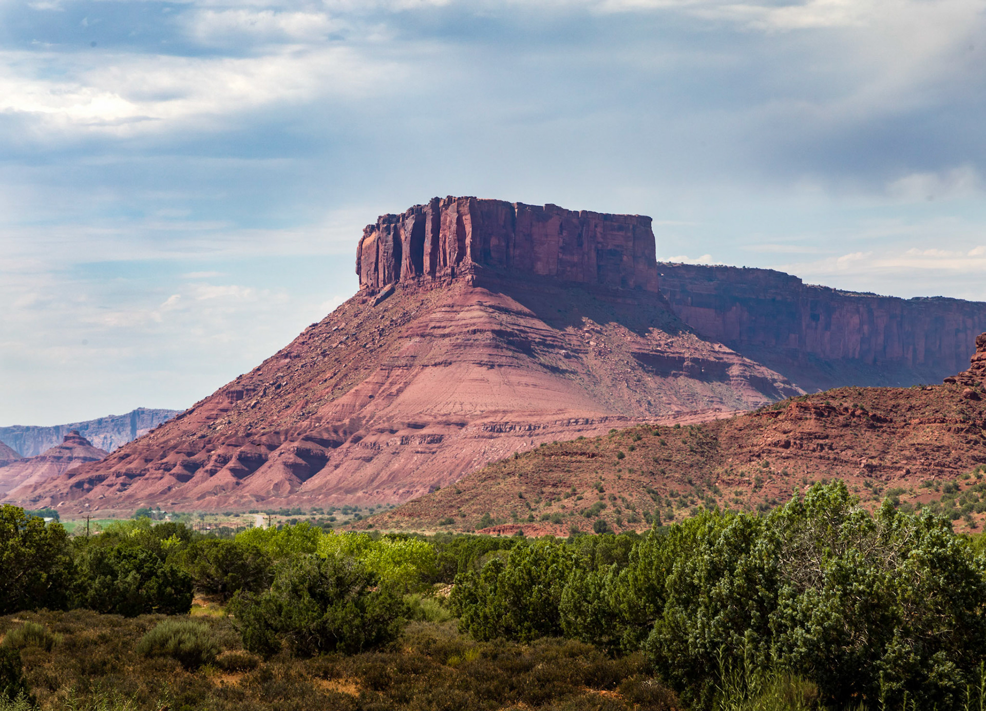 Parriott Mesa, from Castle Valley