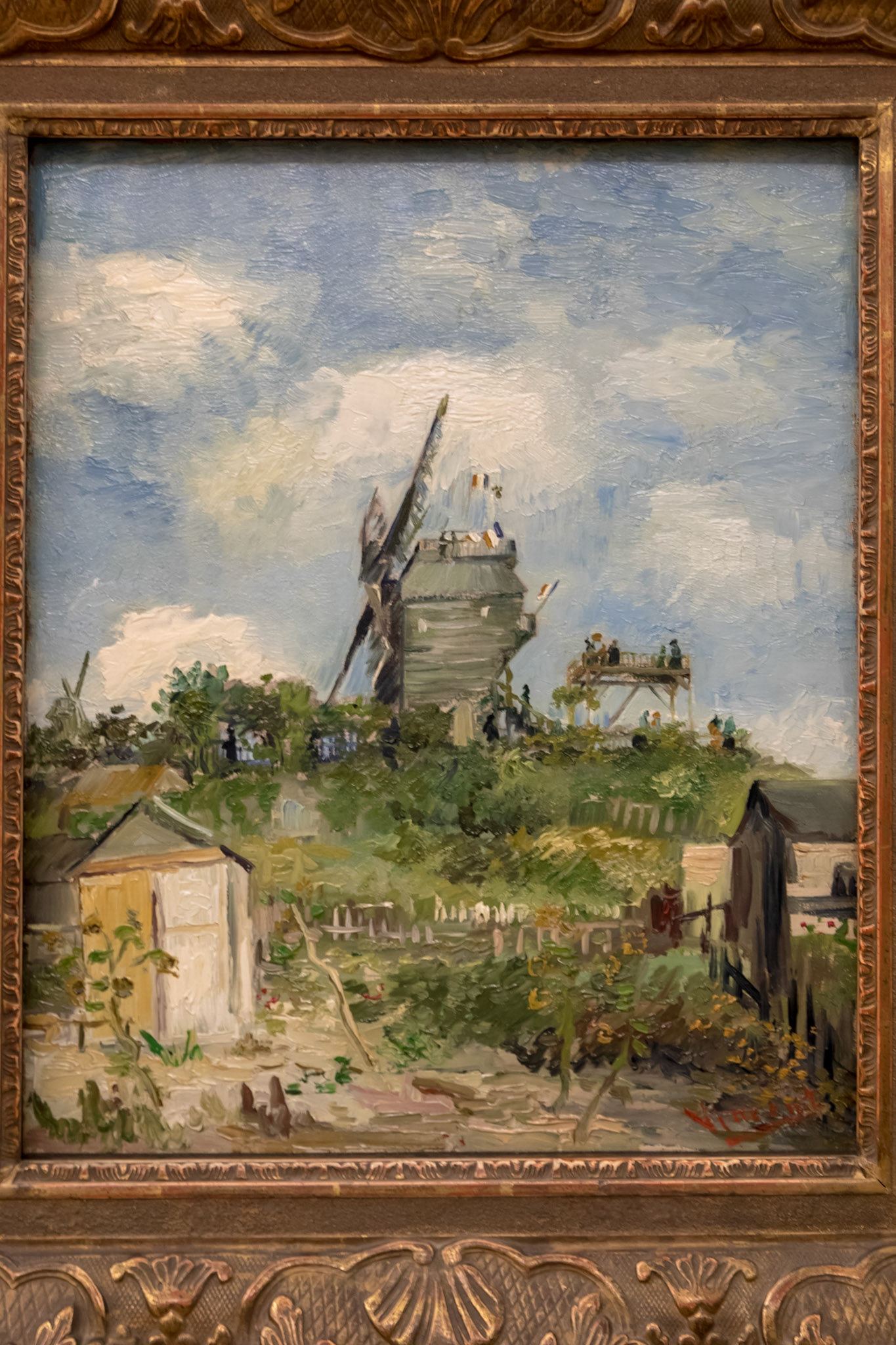 The Blute-Fin Windmill, Monmartre, 1886. Vincent van Gogh. In the Kelvingrove Art Gallery & Museum