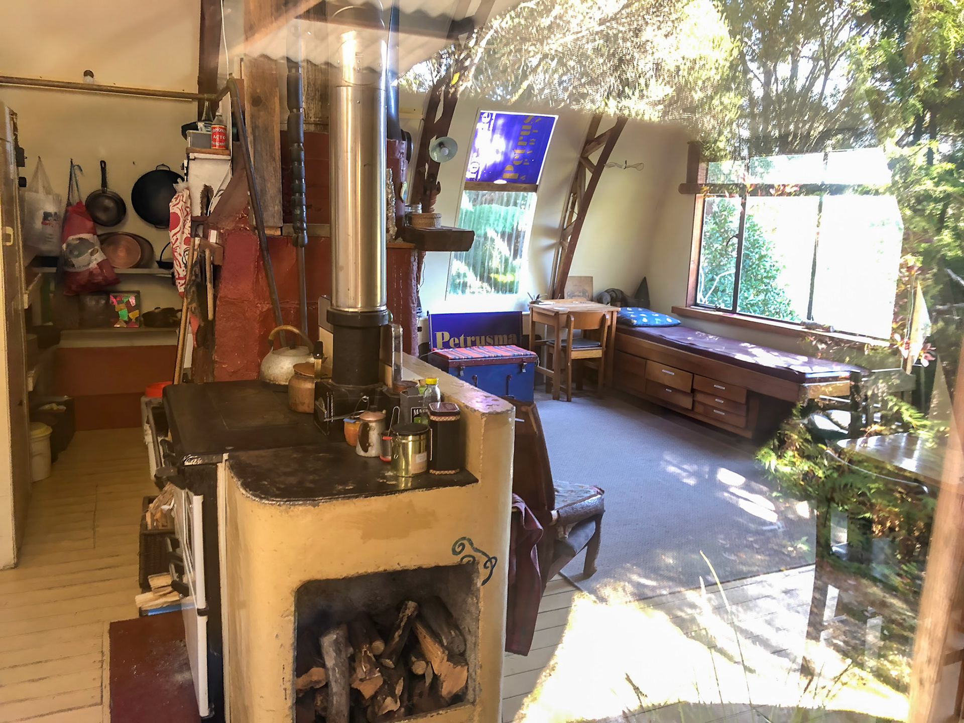 Port Davey pioneer Deny King. A look in to his home.