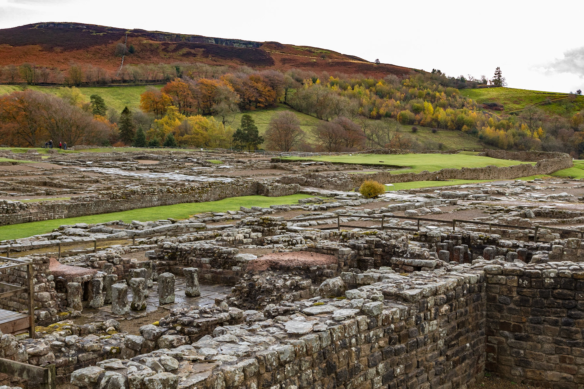 Remnants of a bath house at Vindolanda.