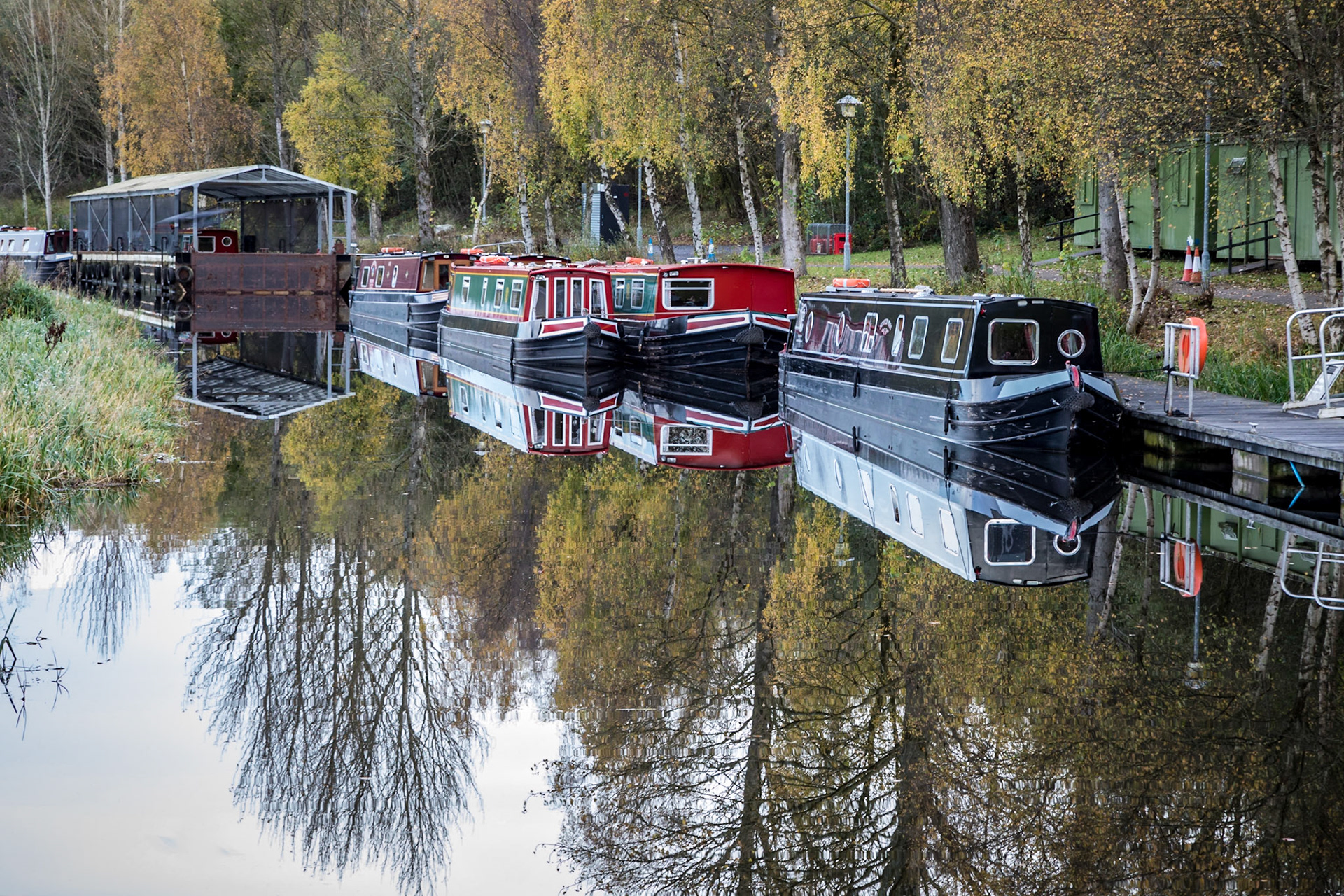 Boats on the Forth & Clyde Canal