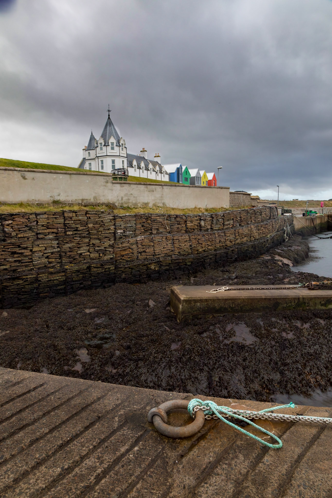 At John O'Groats., a little to the east of the northernmost point of mainland UK.