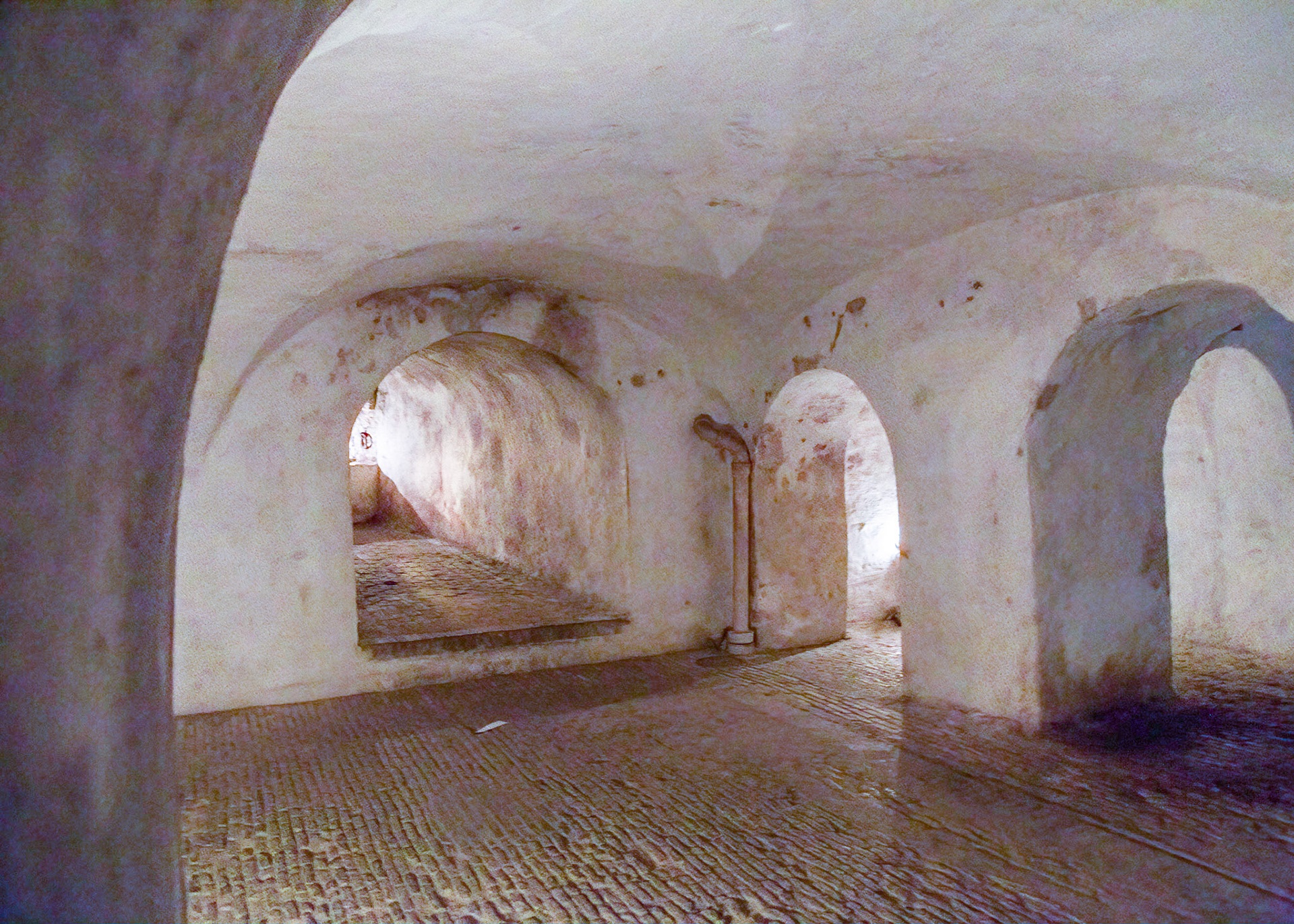 In the casemates beneath Kronborg Castle.