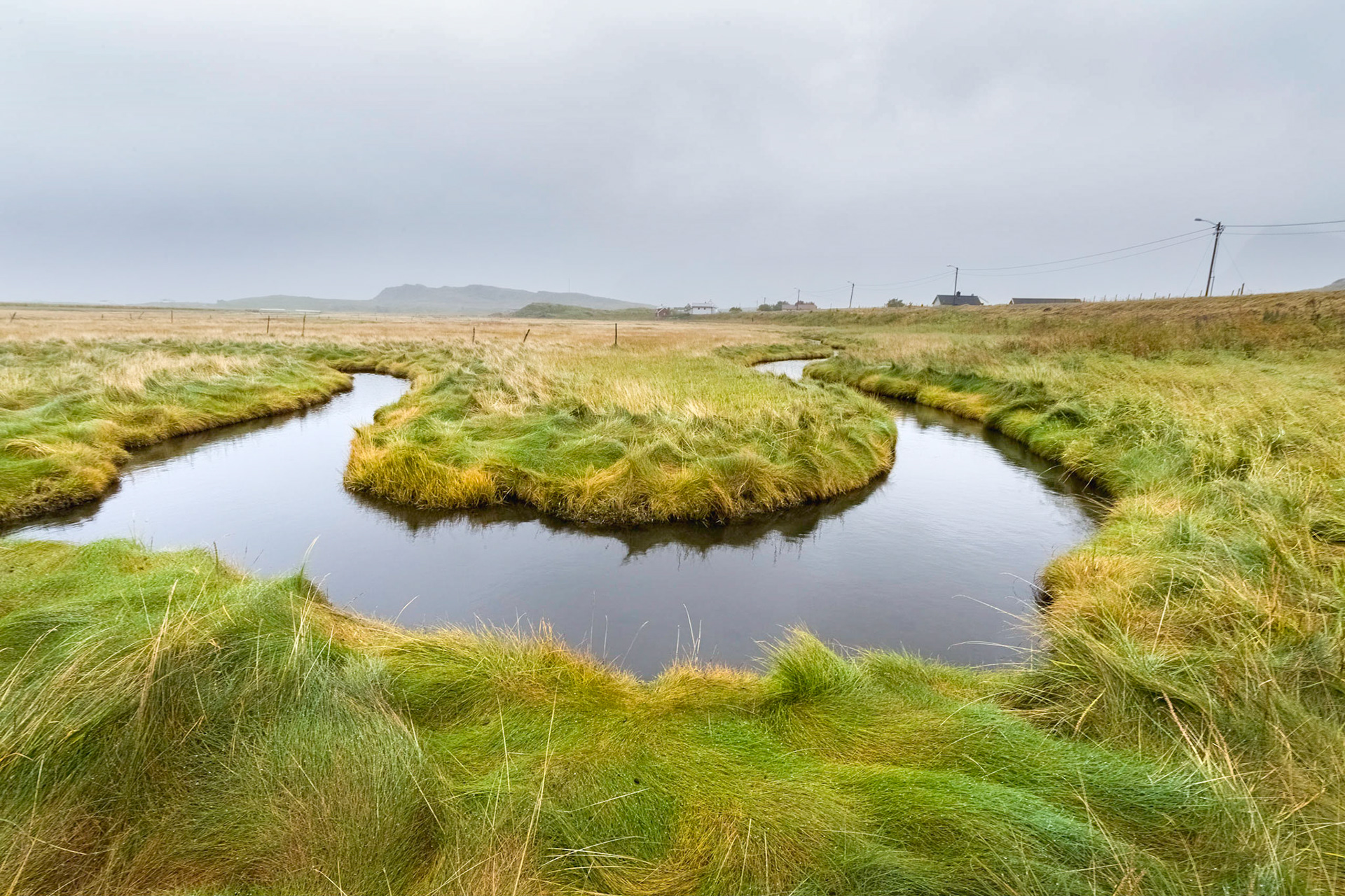 A stream, Sandelva, Flakstad. 01:38 pm.