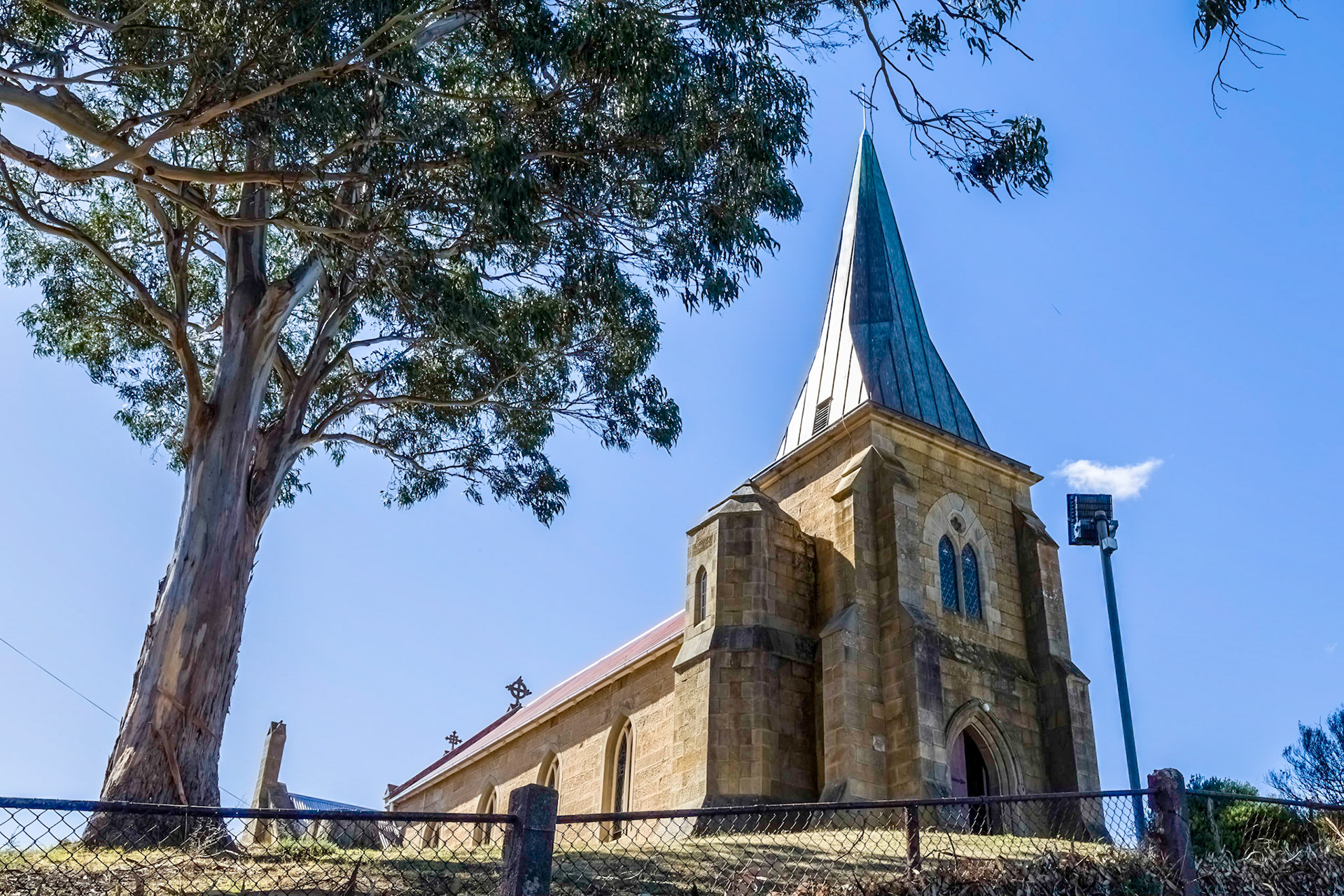 St John's Church: the oldest Catholic church still in use in Australia, built 1837.