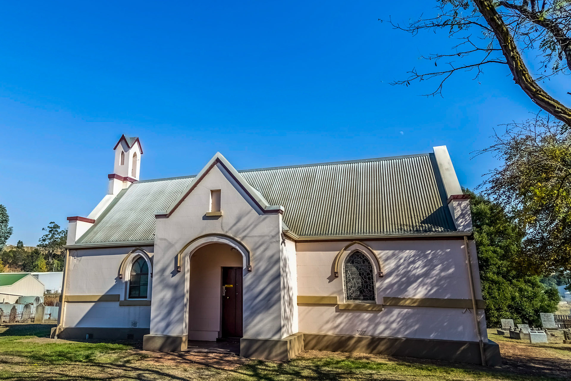 St James Anglican Church (1845). This church along with Franklin House (1838) and Kerry Lodge Bridge (1835) are the extant remnants of colonial Franklin Village.