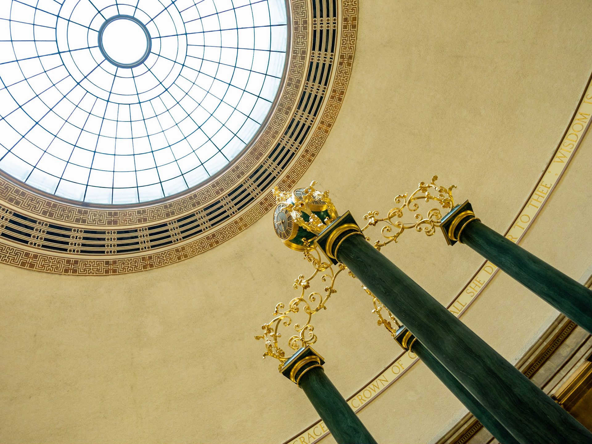 In the Wolfson Reading Room. Central Library.
