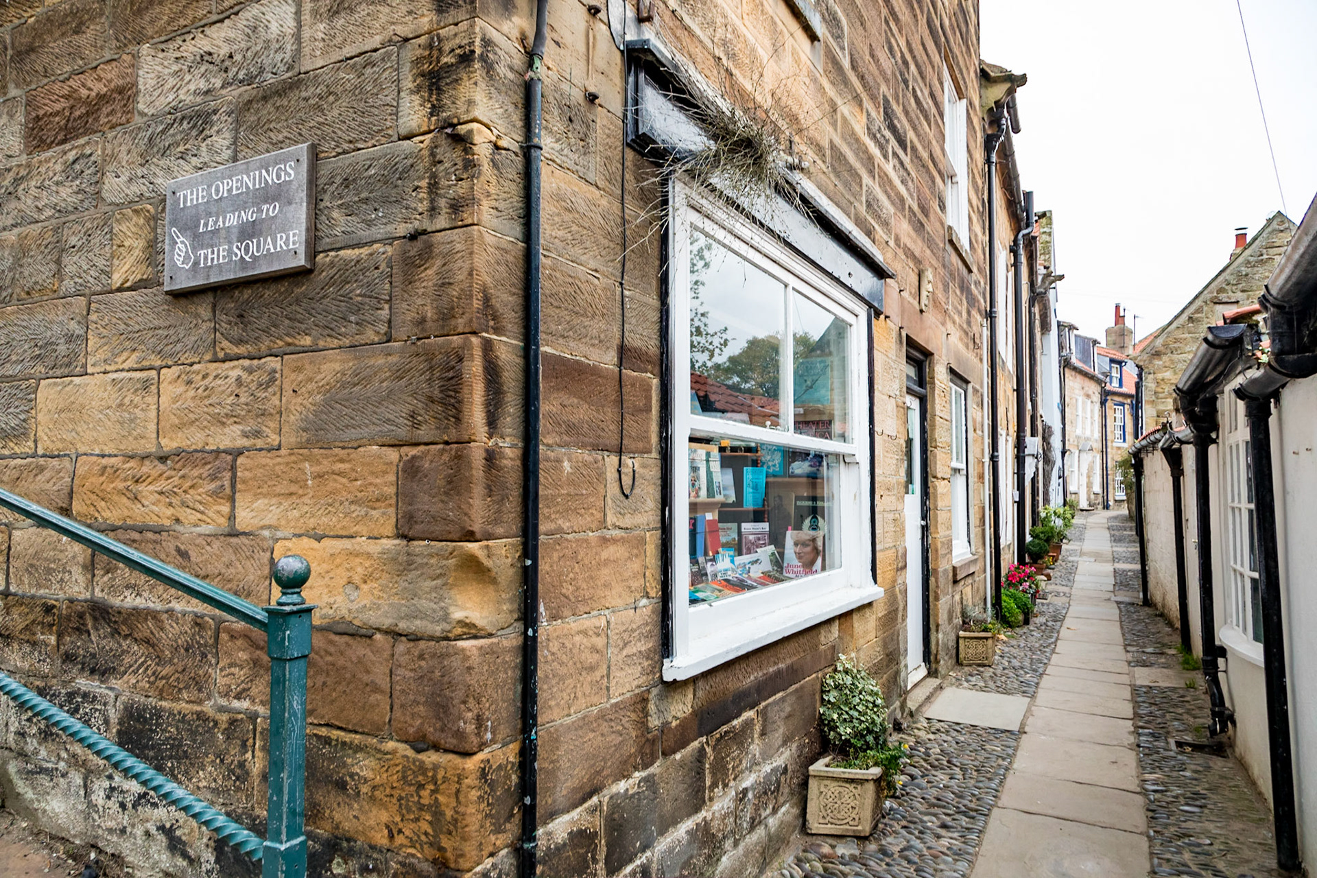 In Robin Hood's Bay, a small fishing village and a bay located in the North York Moors National Park.