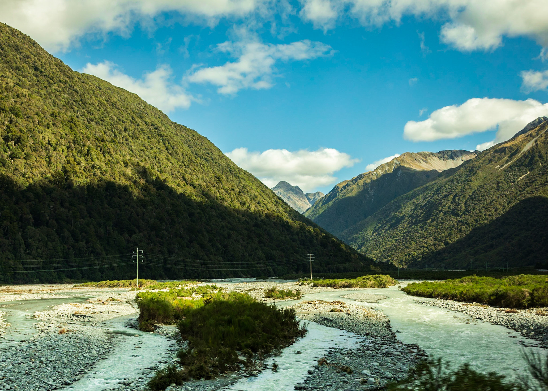A view from the TranzAlpine train 