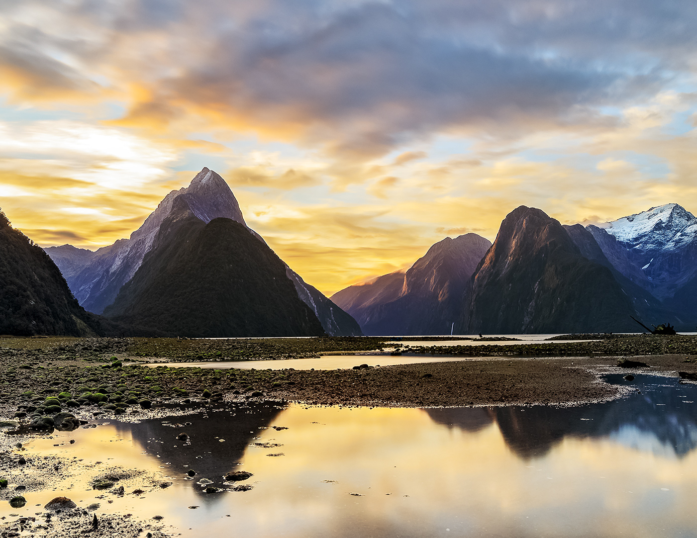 Milford Sound at Sunset