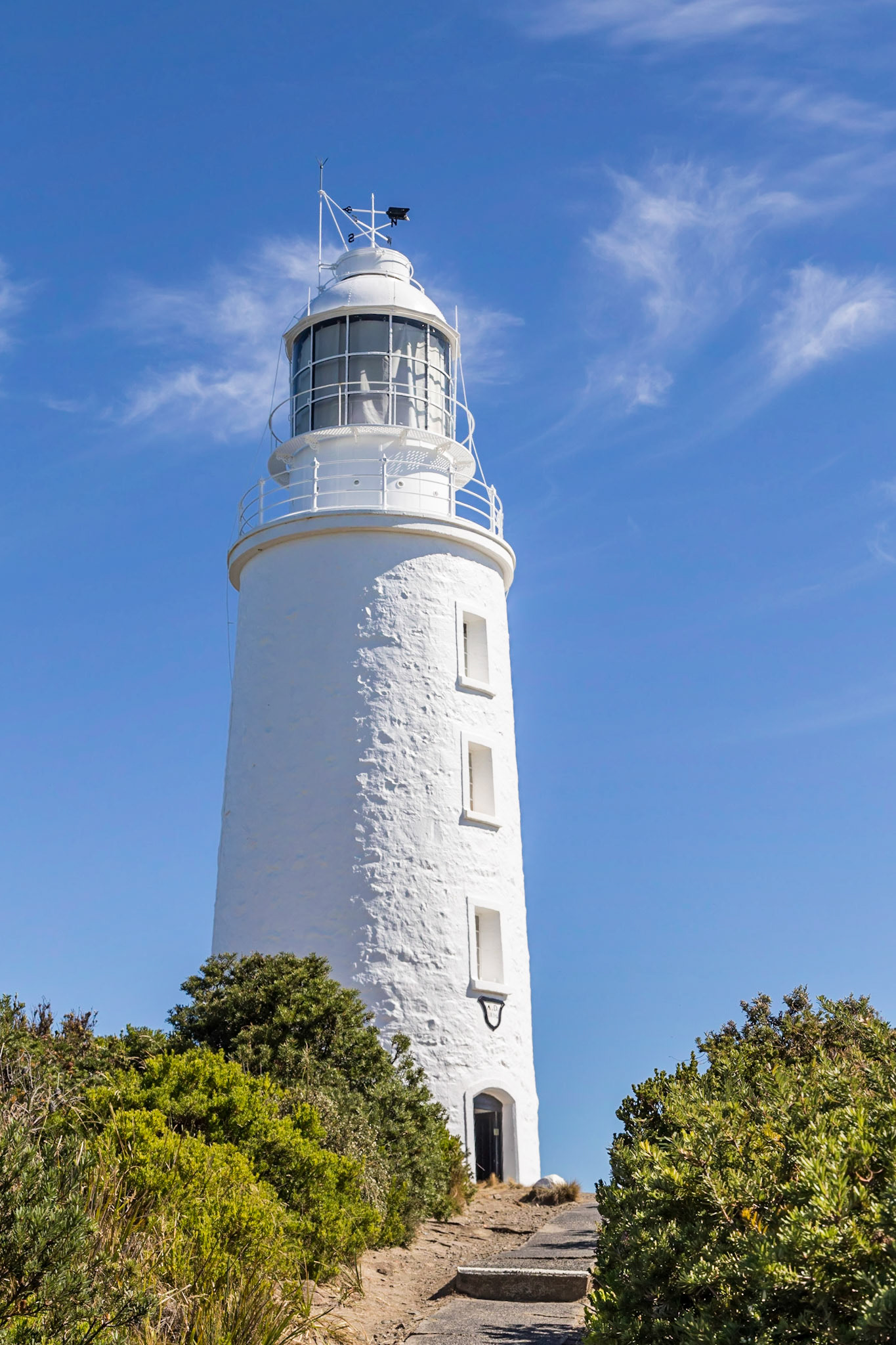 Cape Bruny Lighthouse. It is the second oldest extant lighthouse tower in Australia, as well as having the longest (158 years) history of being continuously manned. It was first lit in March 1838 and was eventually decommissioned on 6 August 1996.