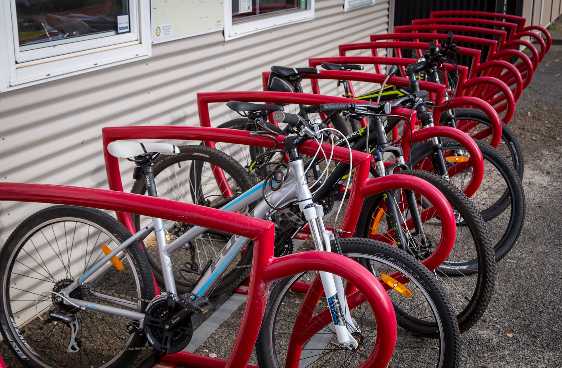 In Scottsdale, base for North East Rail Trail and nearby mountain. bike course