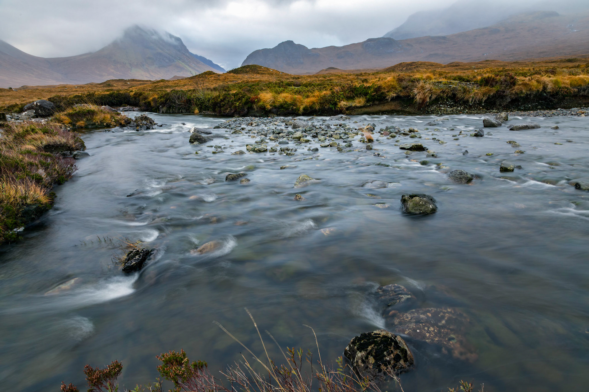 Around the Sligachan waterfalls, Isle of Skye