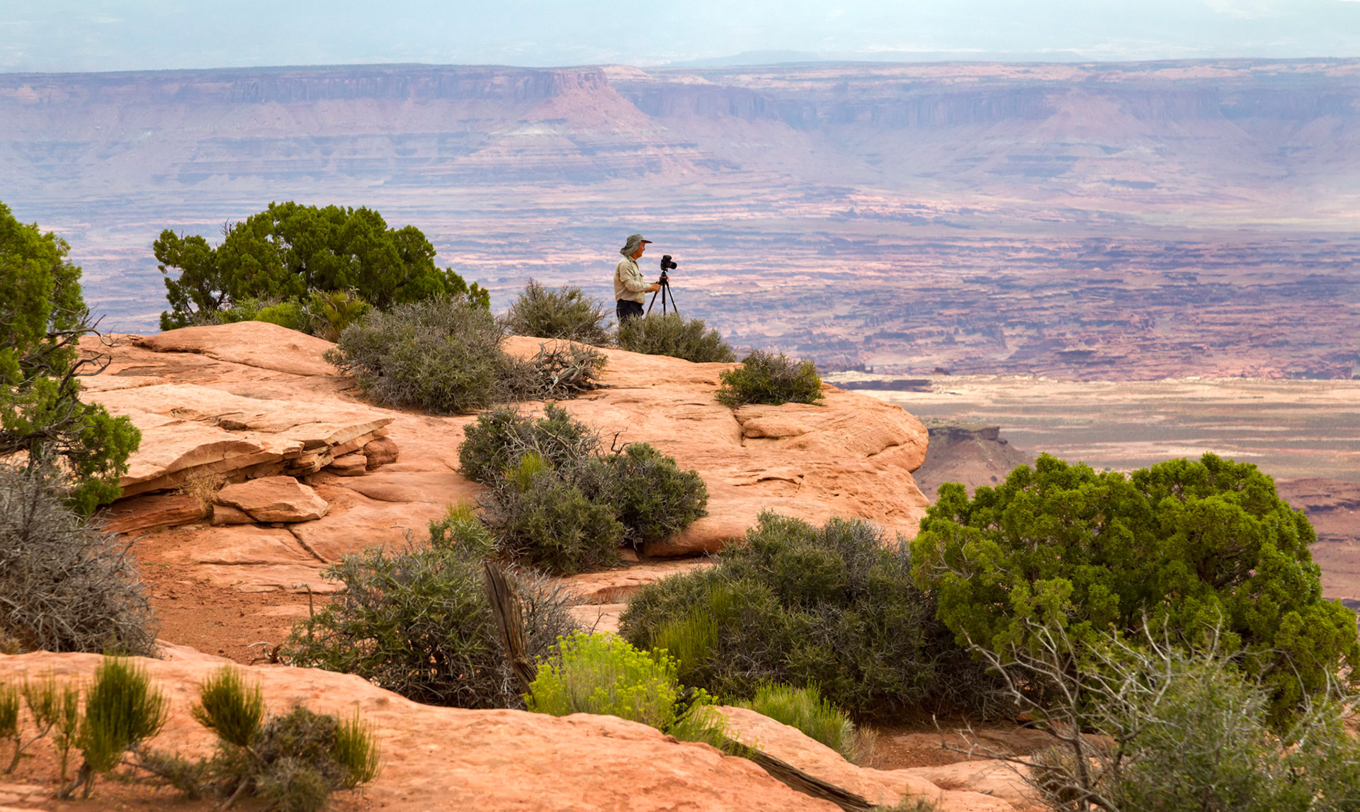 Photographing near Grand View Point. Canyonlands National Park