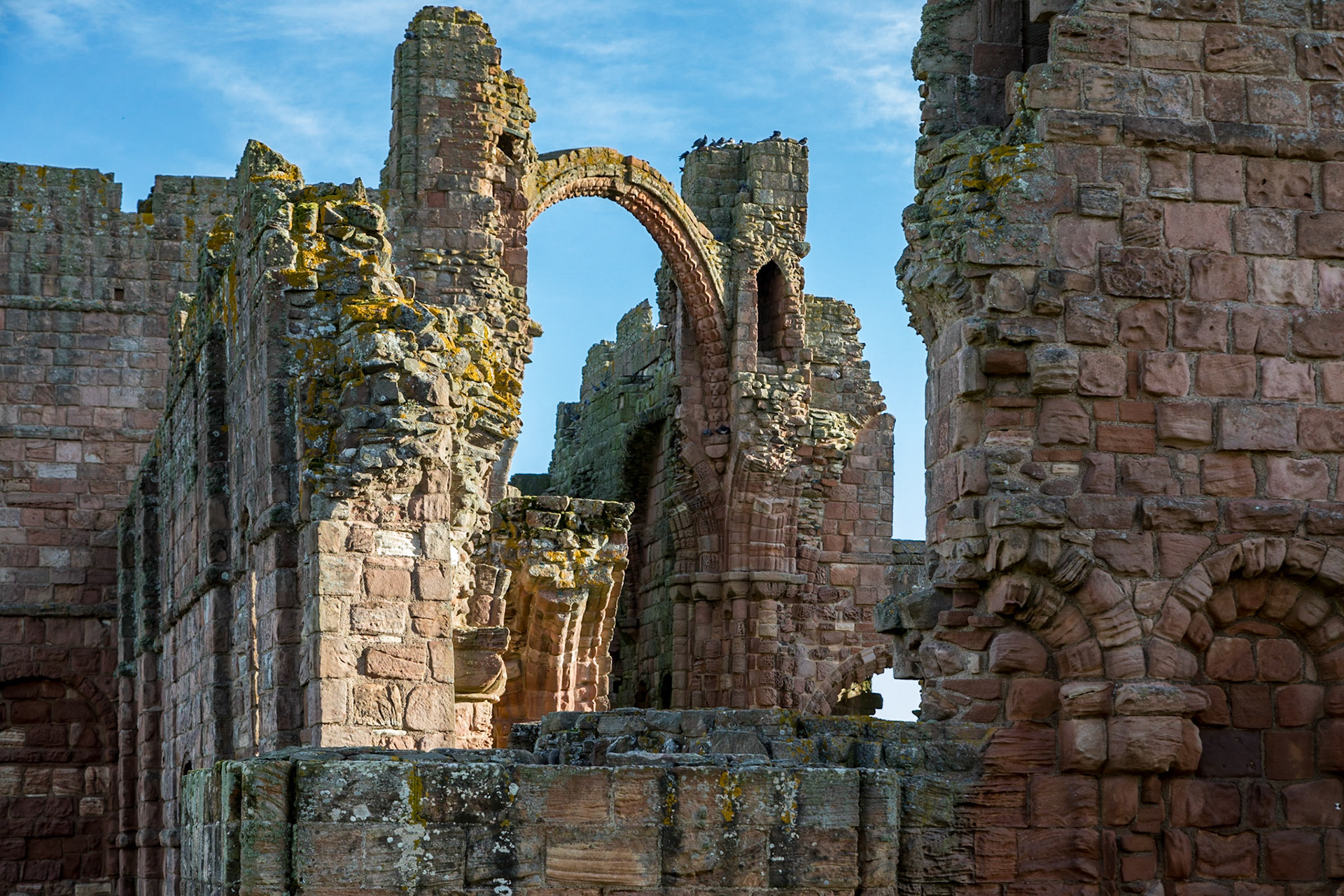Ruins of Lindisfarne monastery,  Holy Island