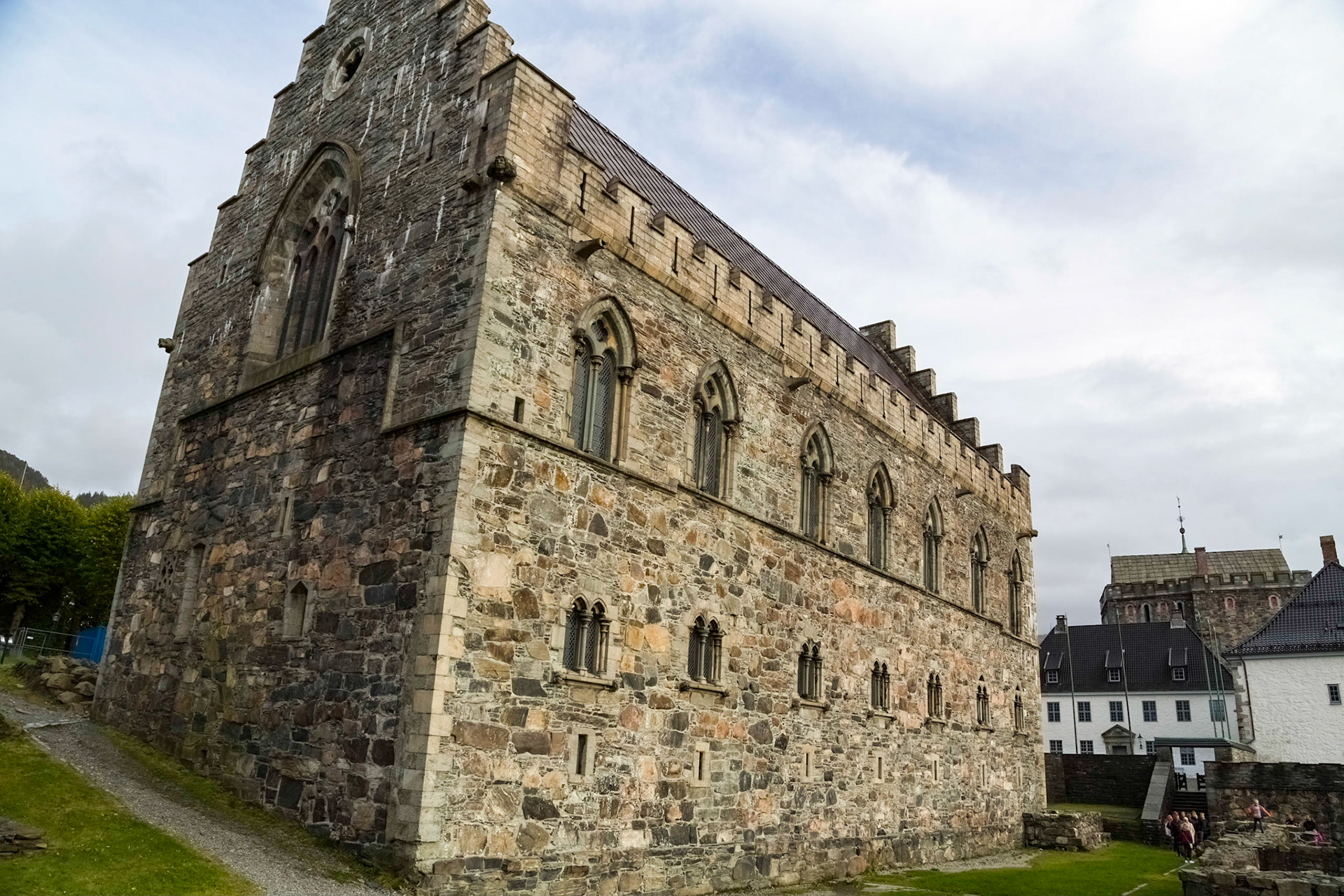 The old Bergenhus Fortress (Bergenhus festning) has dominated the entrance to Bergen's harbor since the late 16th century,