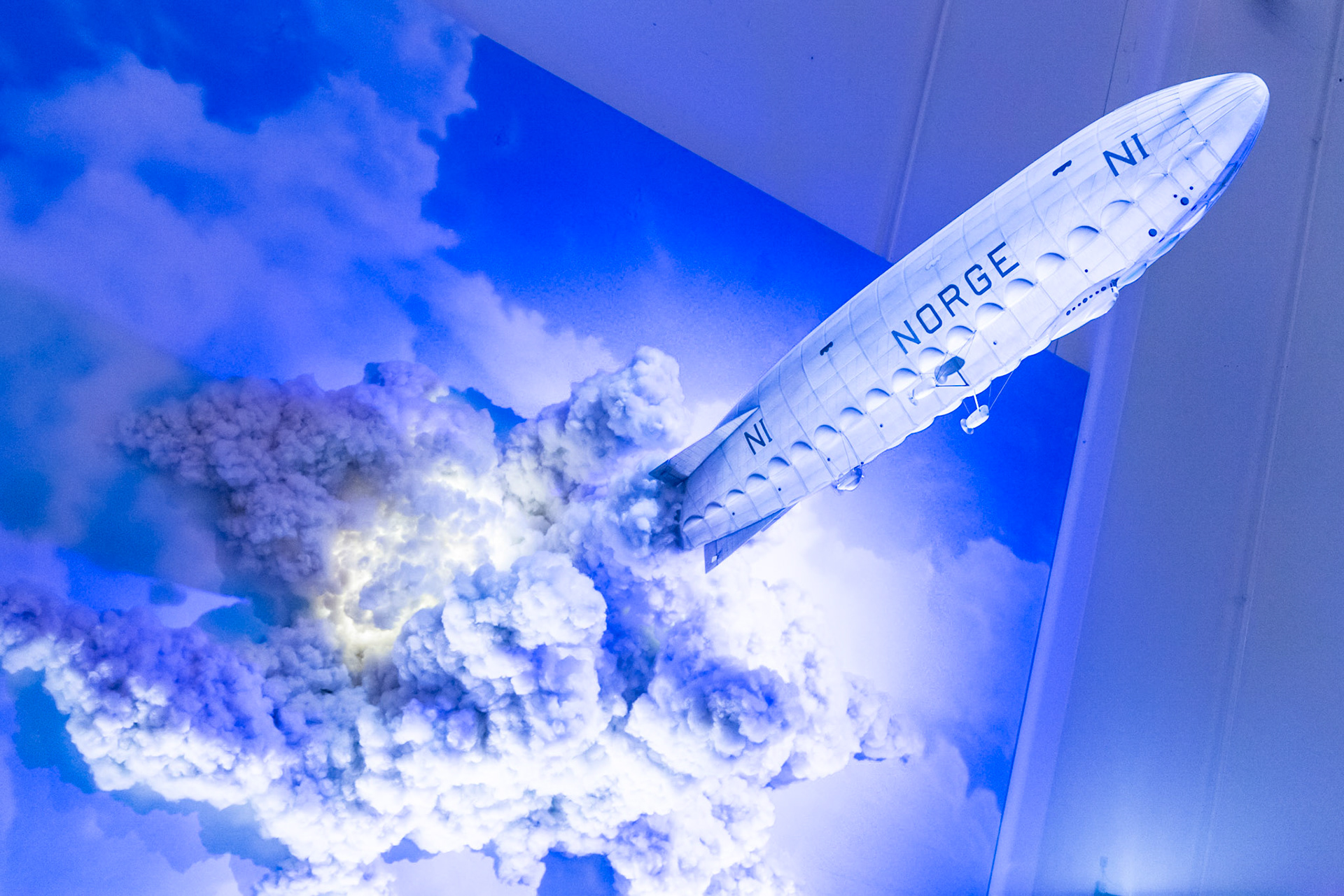 'Norge' airship expedition display. In the Fram Museum