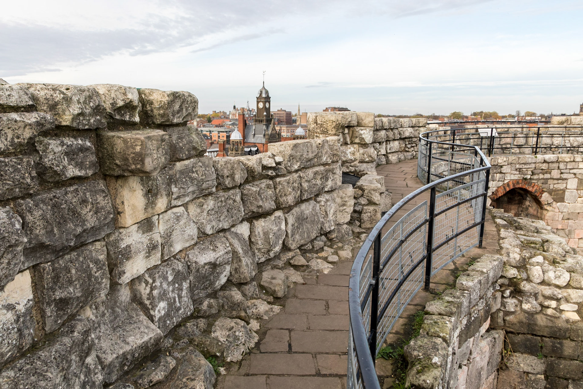 On the walk around the top of Clifford's Tower