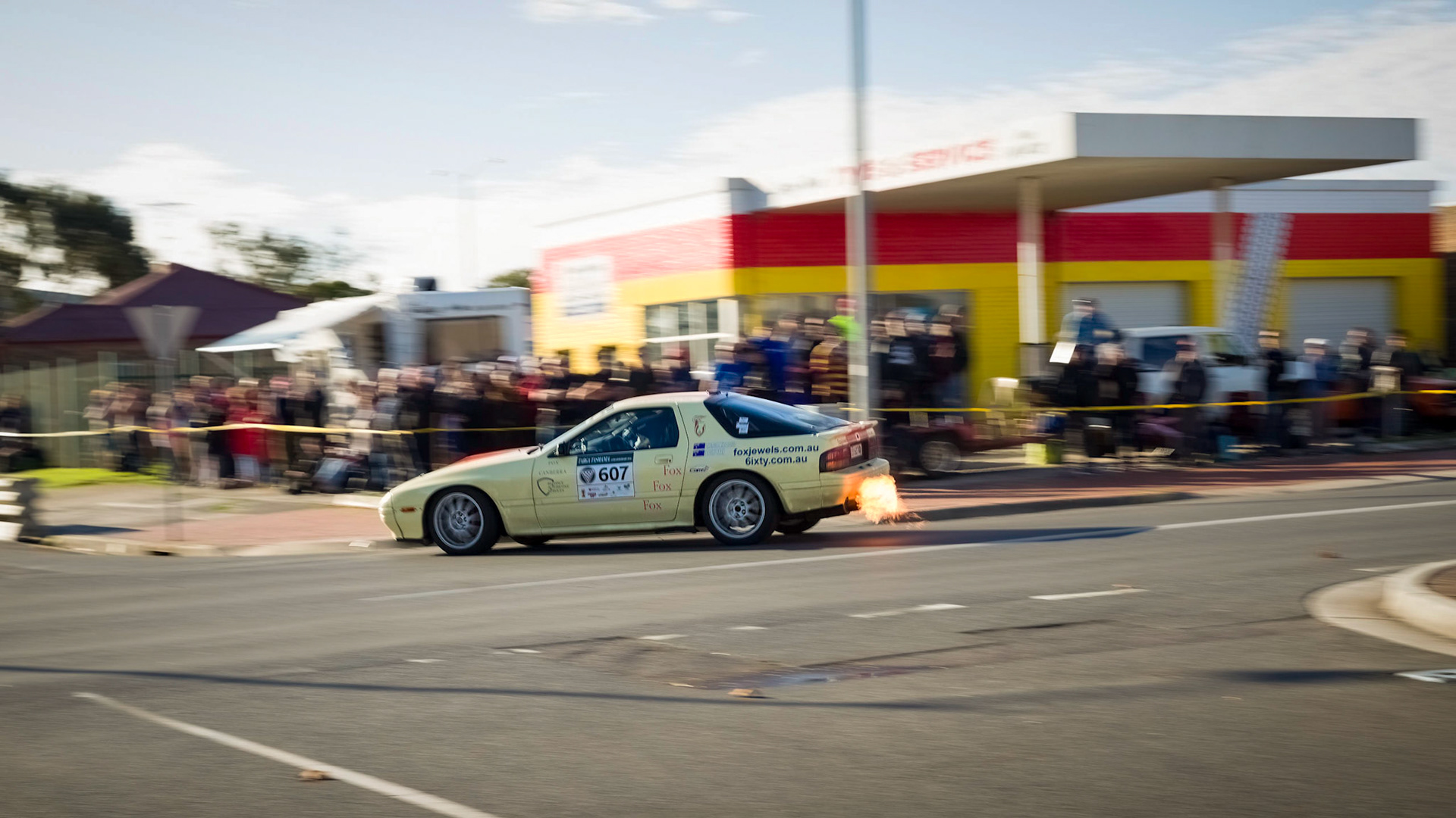 Targa Rally passing through George Town