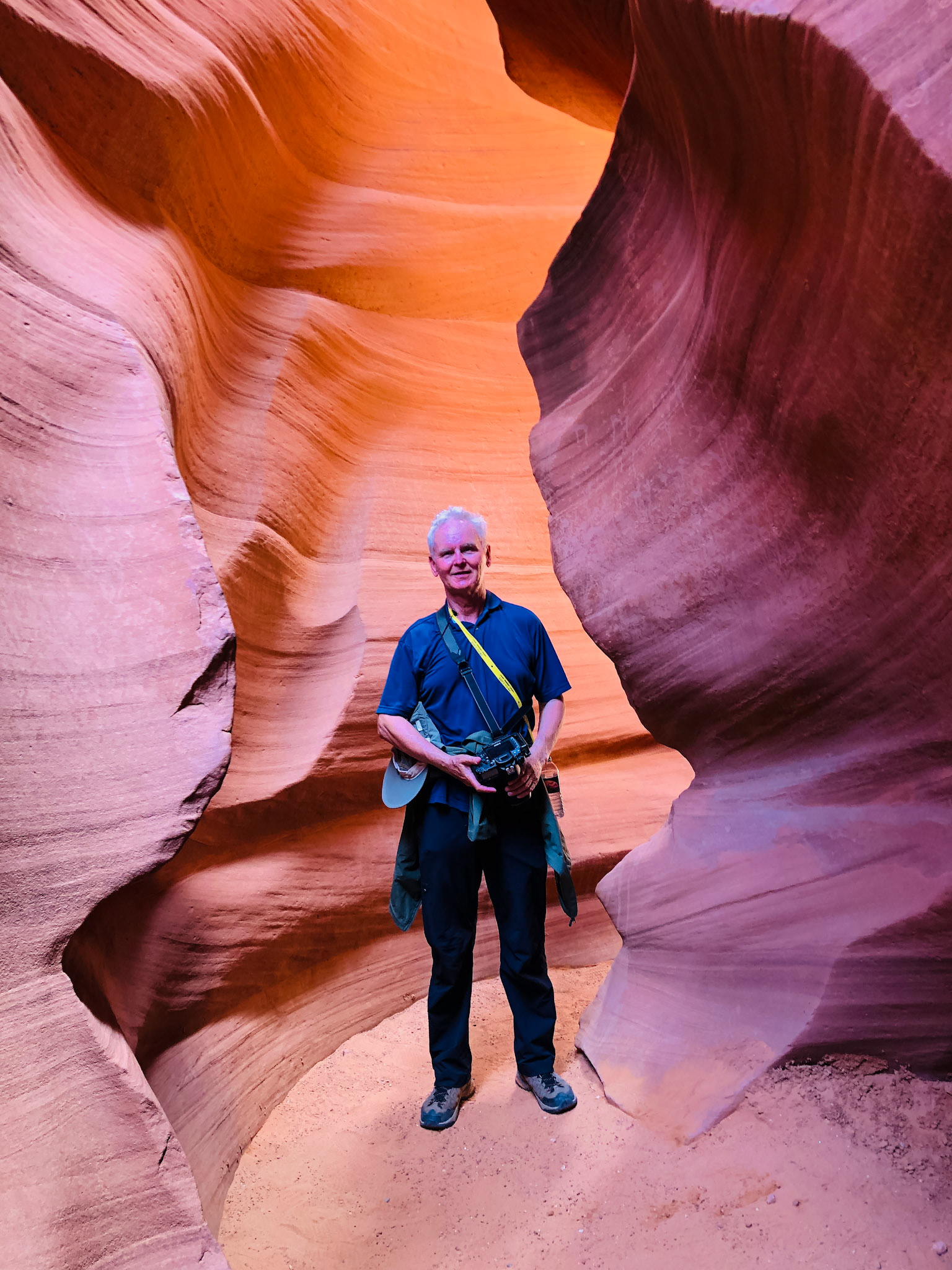 In Lower Antelope Canyon
