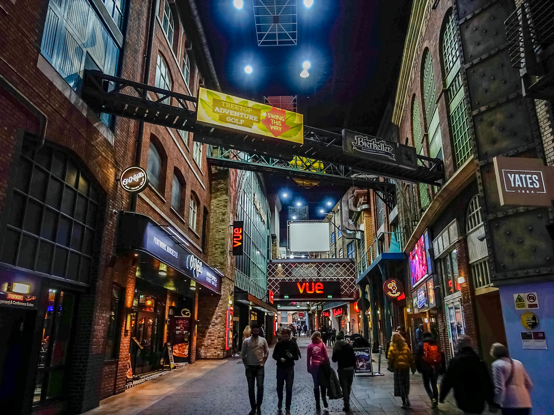 In The Printworks. Entertainment Zone