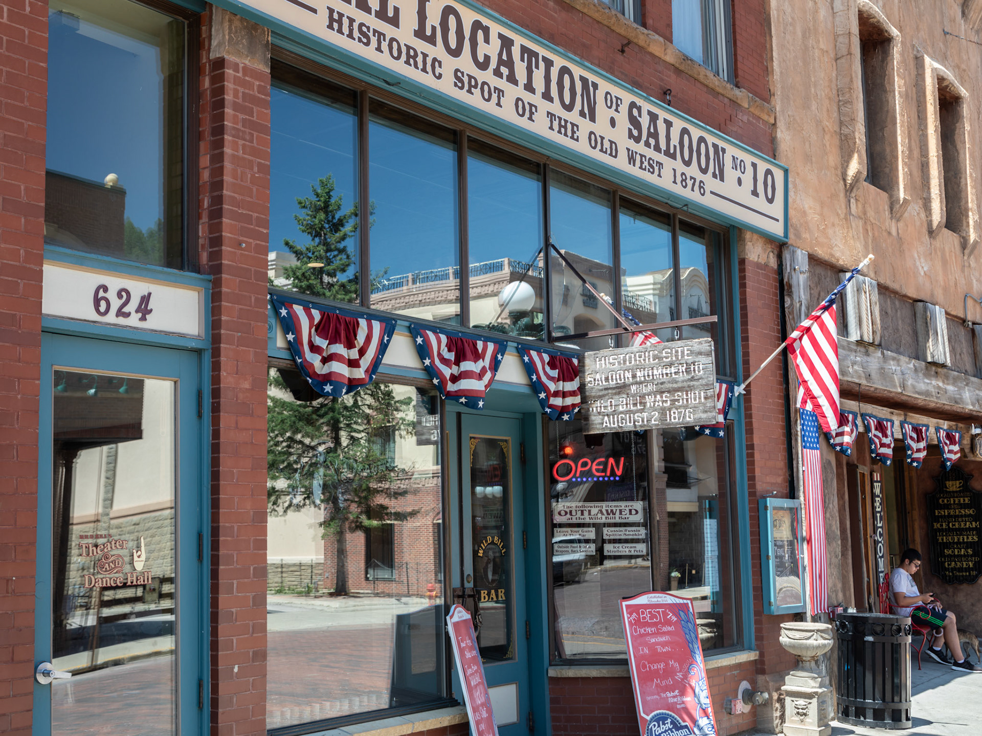 11 Jul: Historic Main St, Deadwood, South Dakota