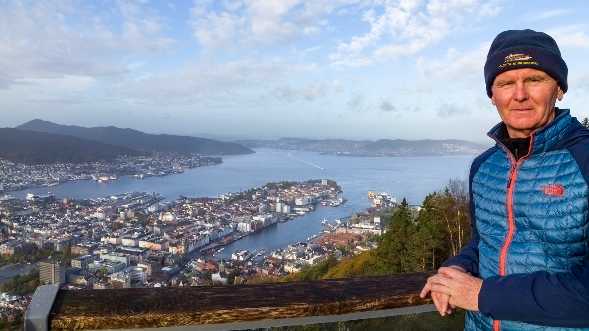 View across Bergen from Mount Fløyen, to Kronstad district.