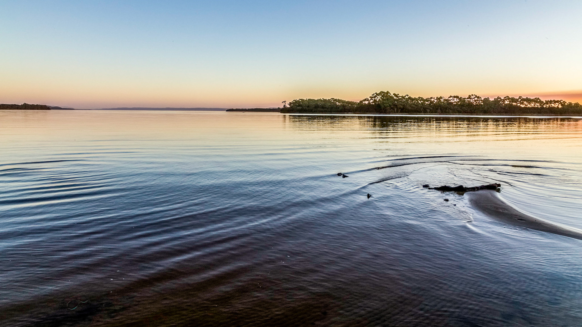 Dusk on Macquarie Harbour