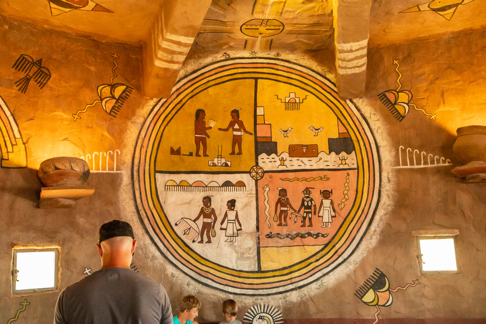 Desert View; Navajo artworks inside the Watchtower