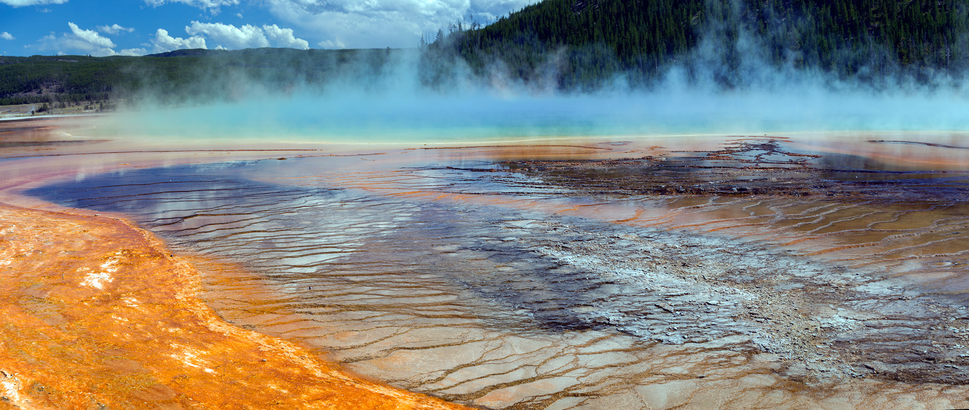 Midway Geyser Basin, Yellowstone National Park, Wyoming.