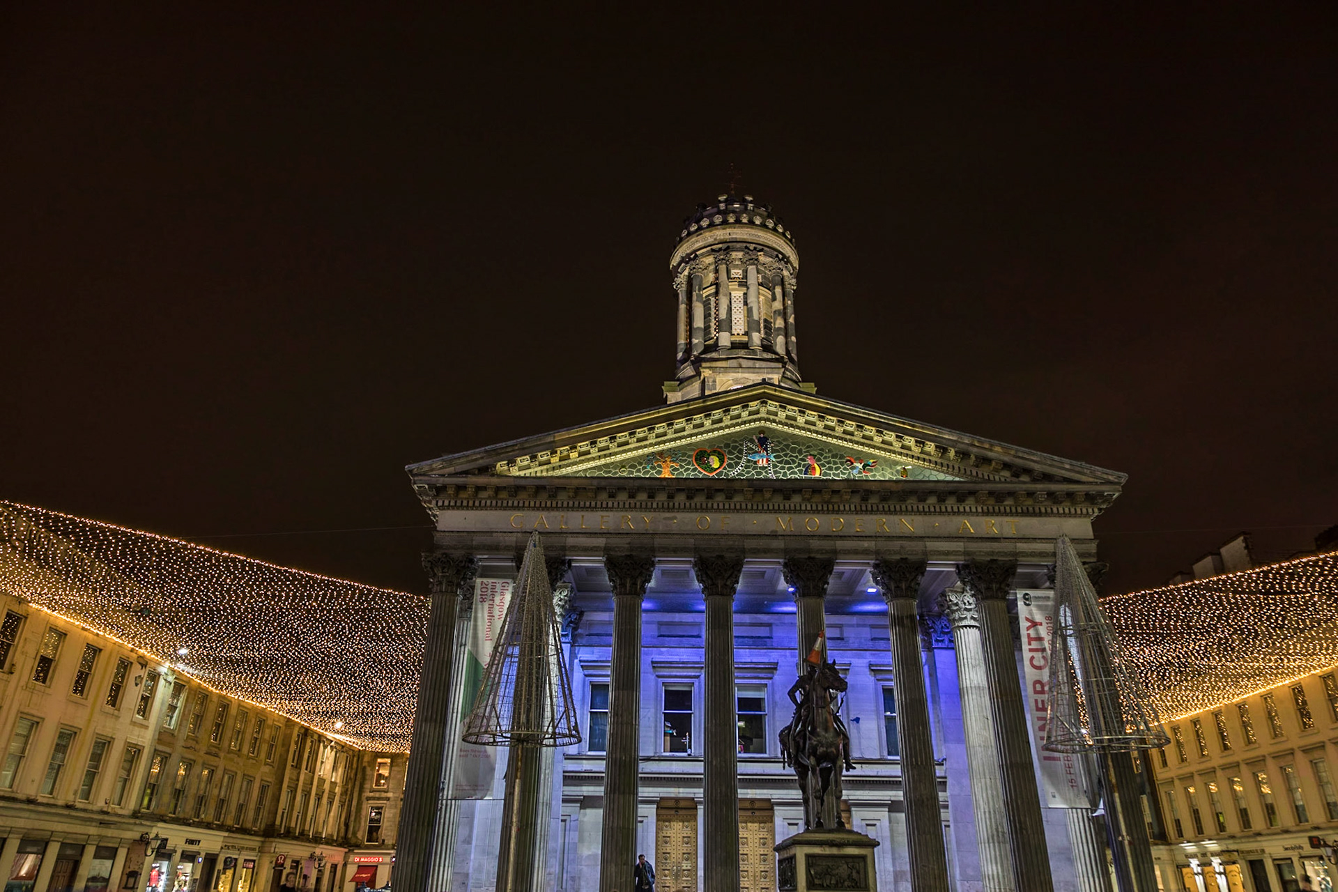Gallery of Modern Art, at night