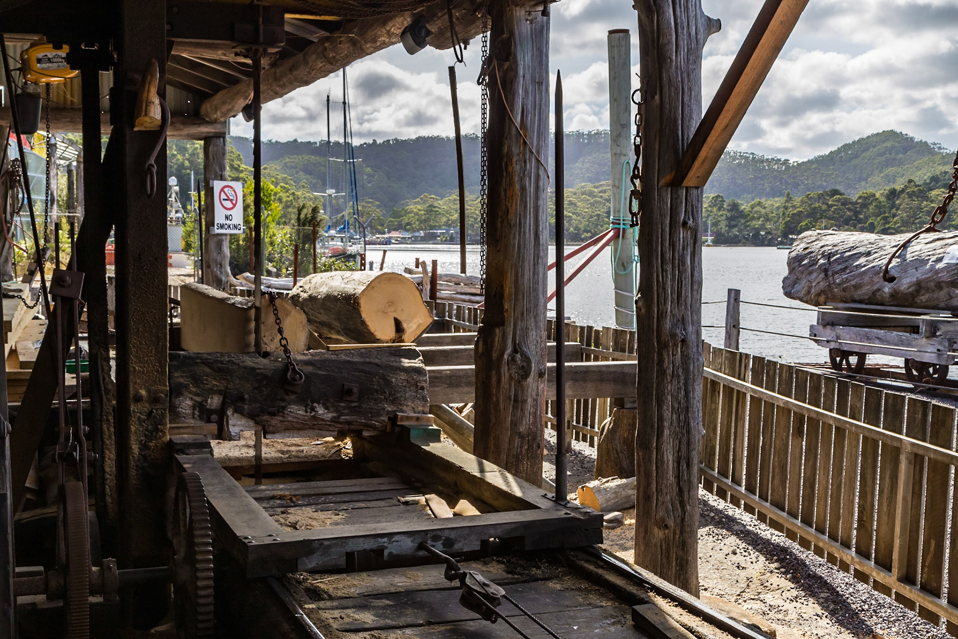 Morrisons Huon Pine Sawmill, on the waterfront at Strahan.