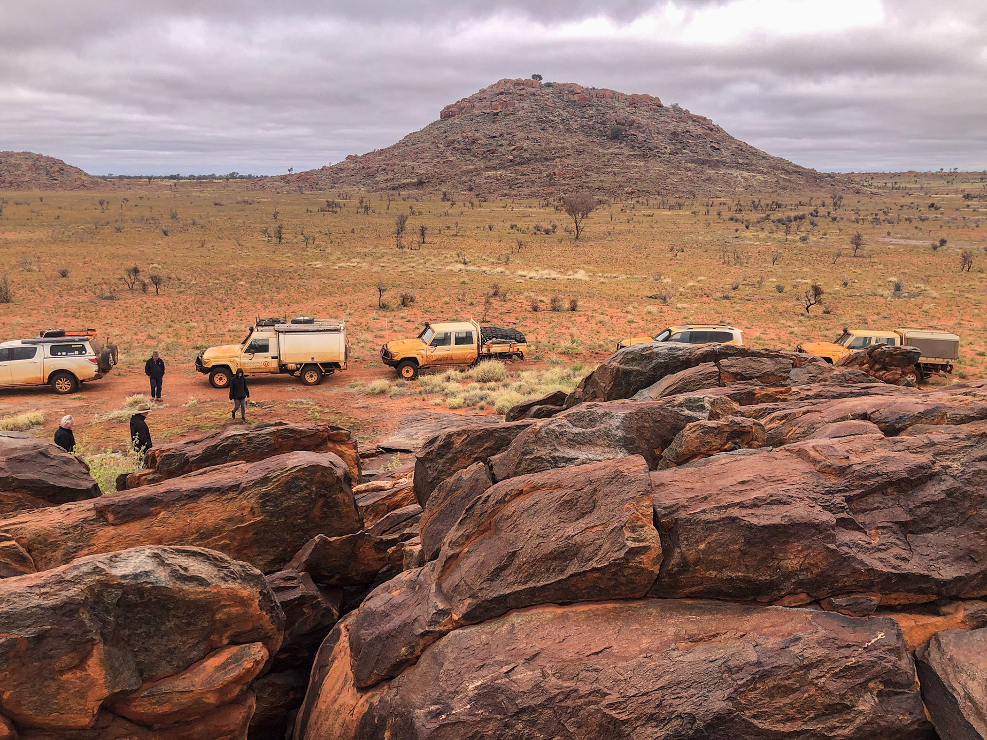 Rock outcrop with evidence of ancient habitation