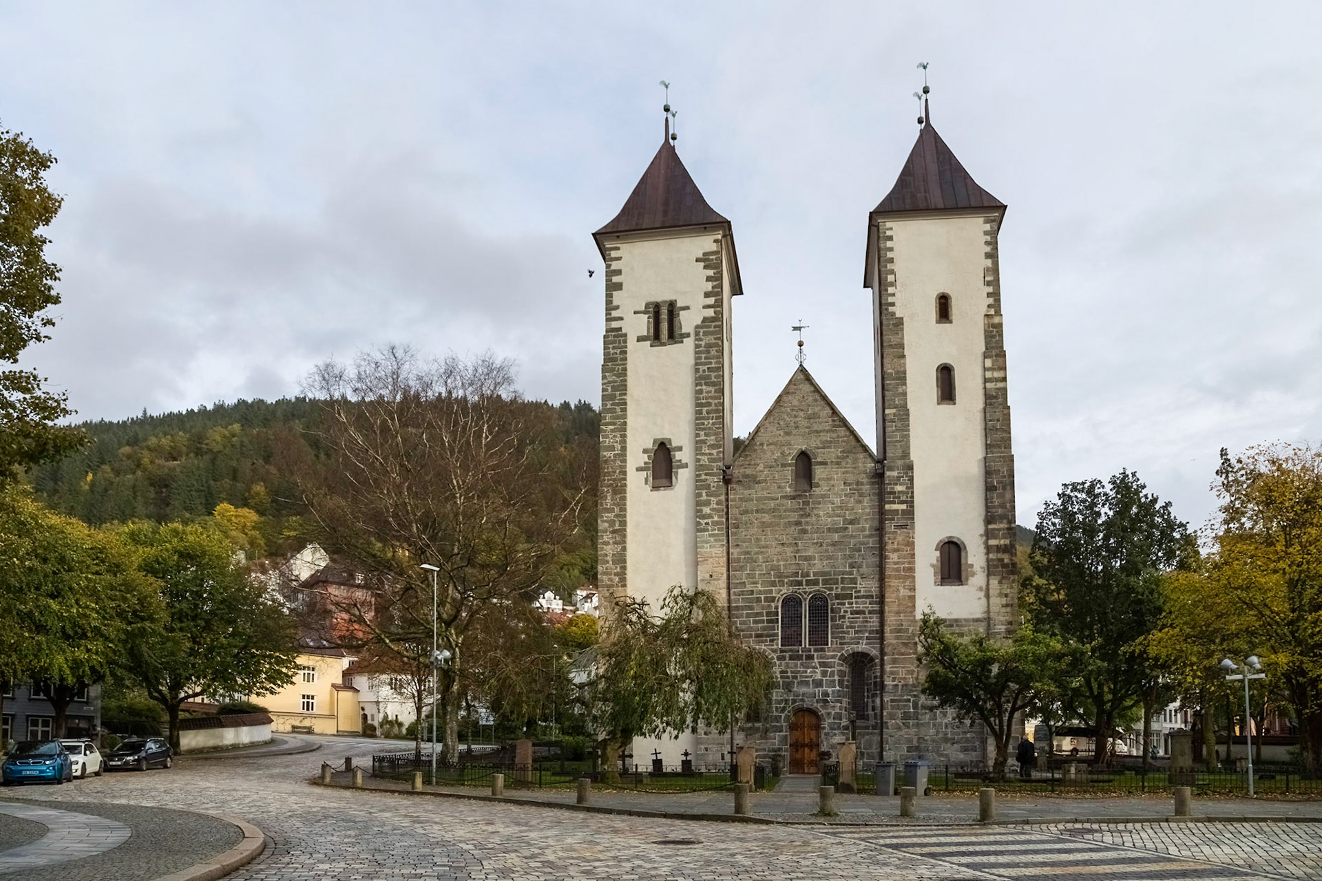 Mariakirken; historic church built in 1100s.