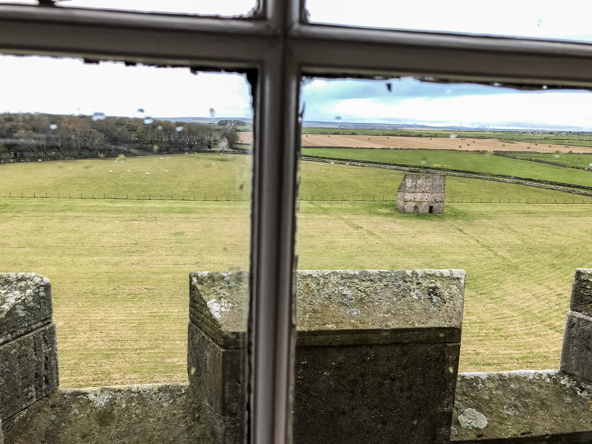 My bedroom view to the west from Ackergill Tower