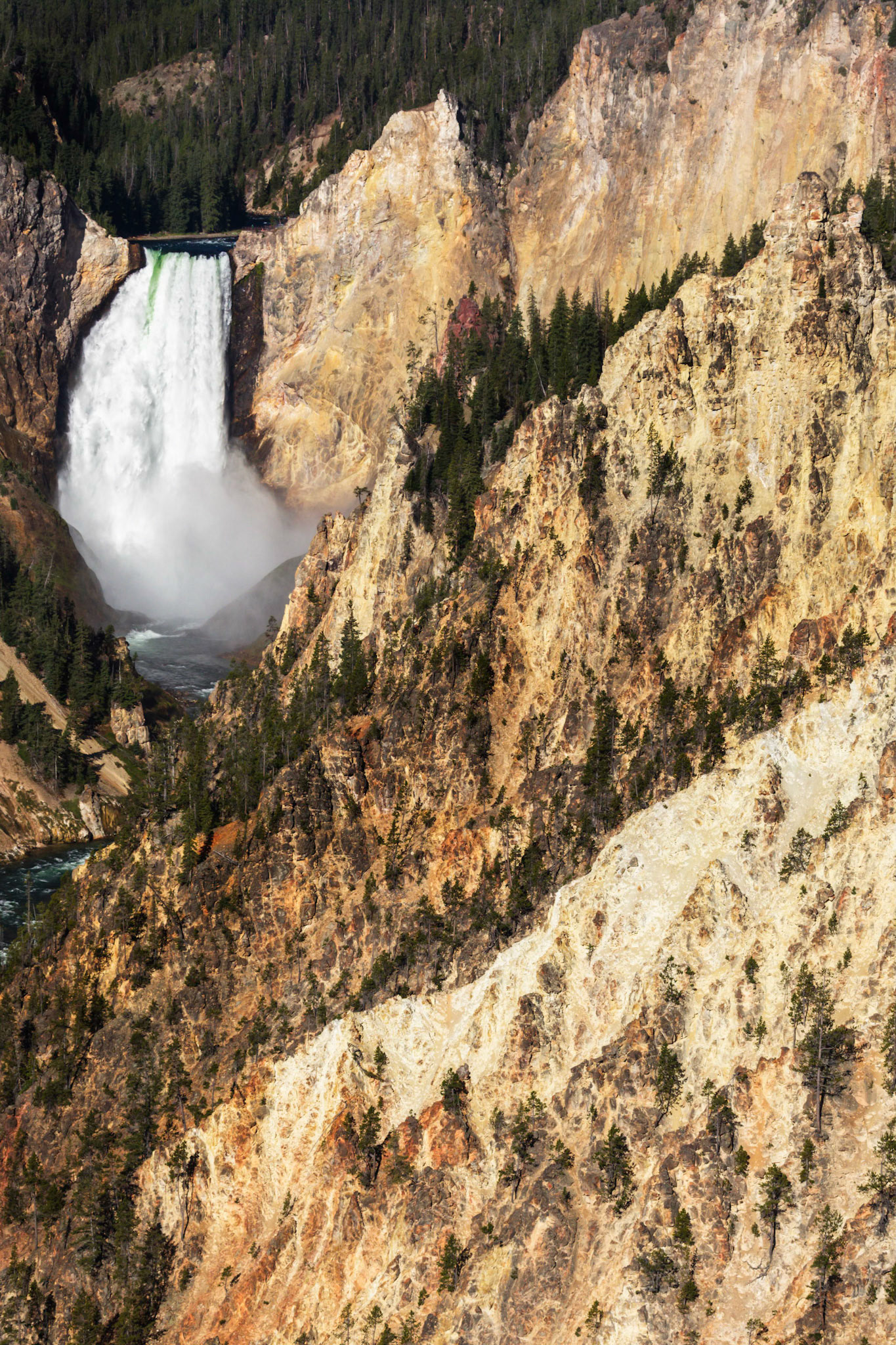 Lower Falls of the Yellowstone, Artist Point