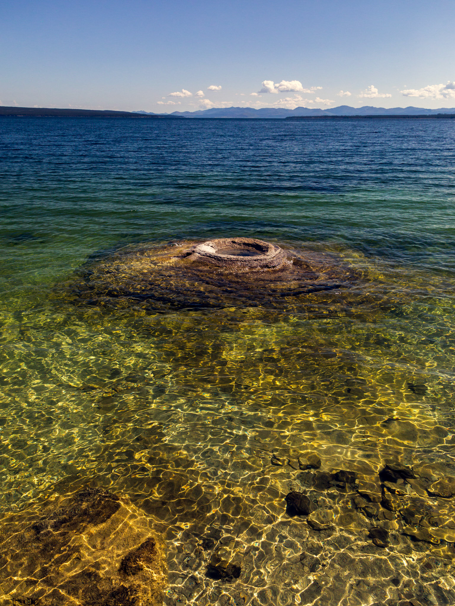 Fishing Cone. West Thumb Geyser Basin, Yellowstone National Park, Wyoming.