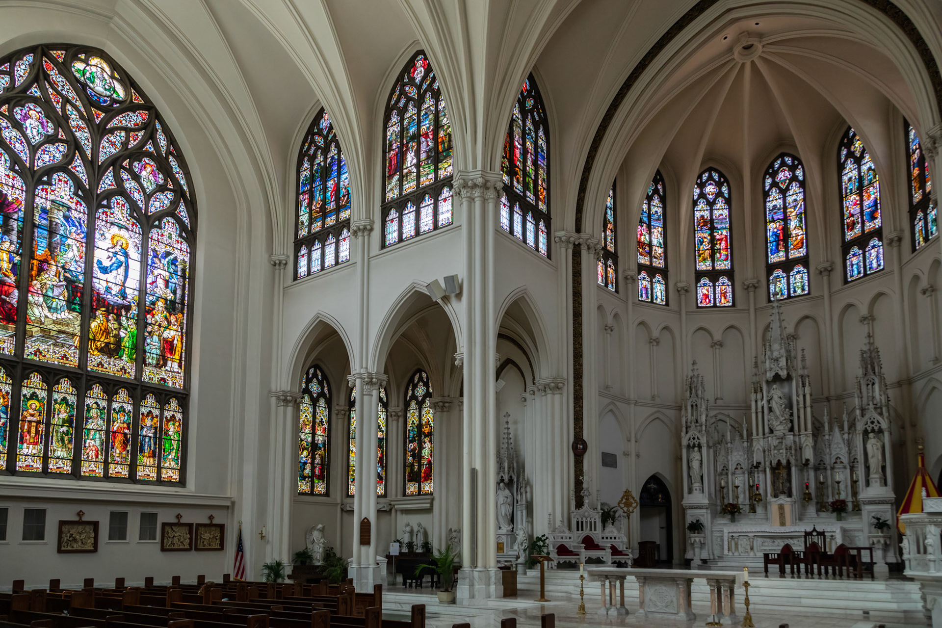Within the Cathedral Basilica of the Immaculate Conception