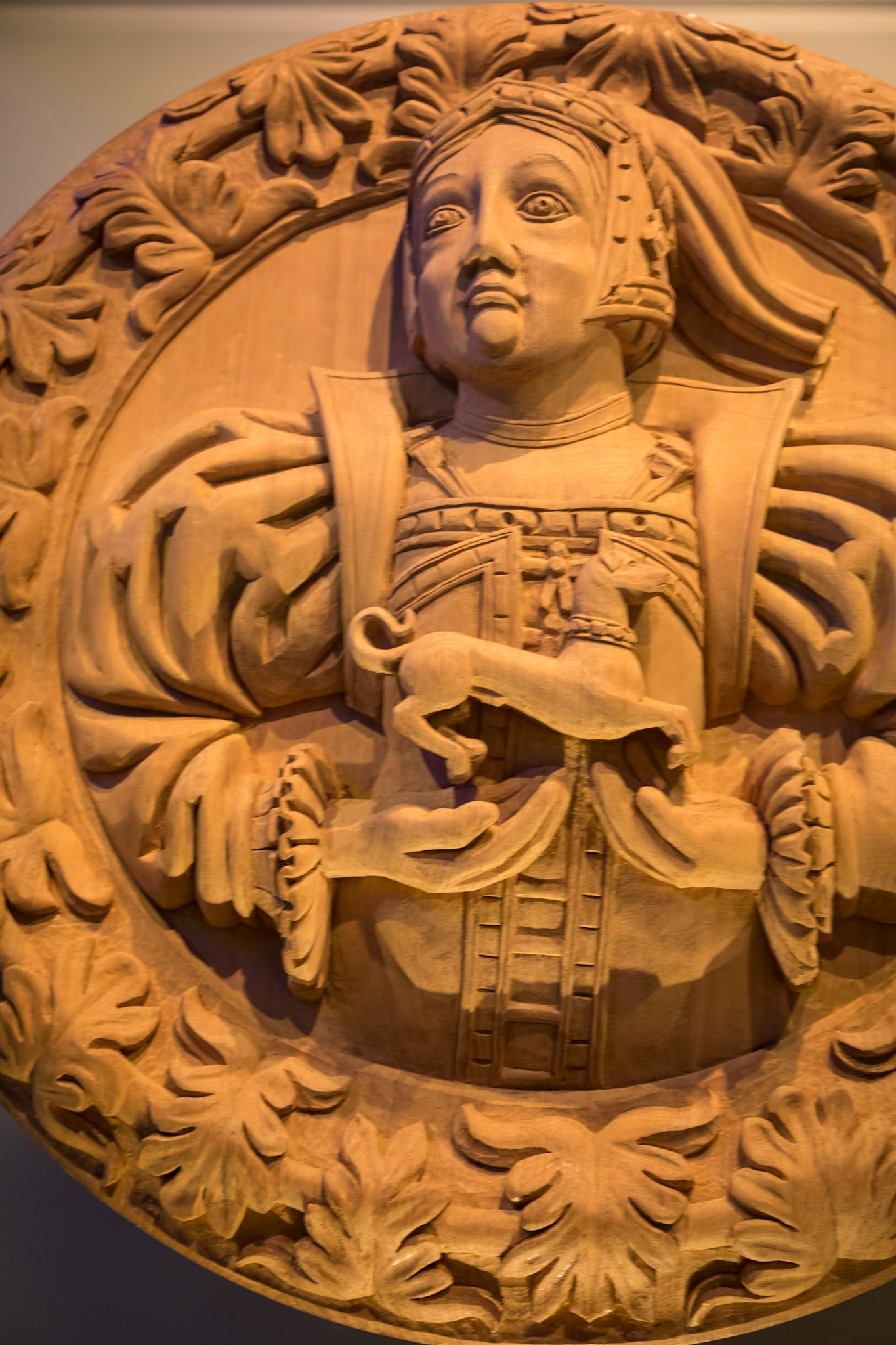 At Stirling Castle. The current castle dates from the late 14th to the 16th century, when it was a residence of the Stuart monachs.