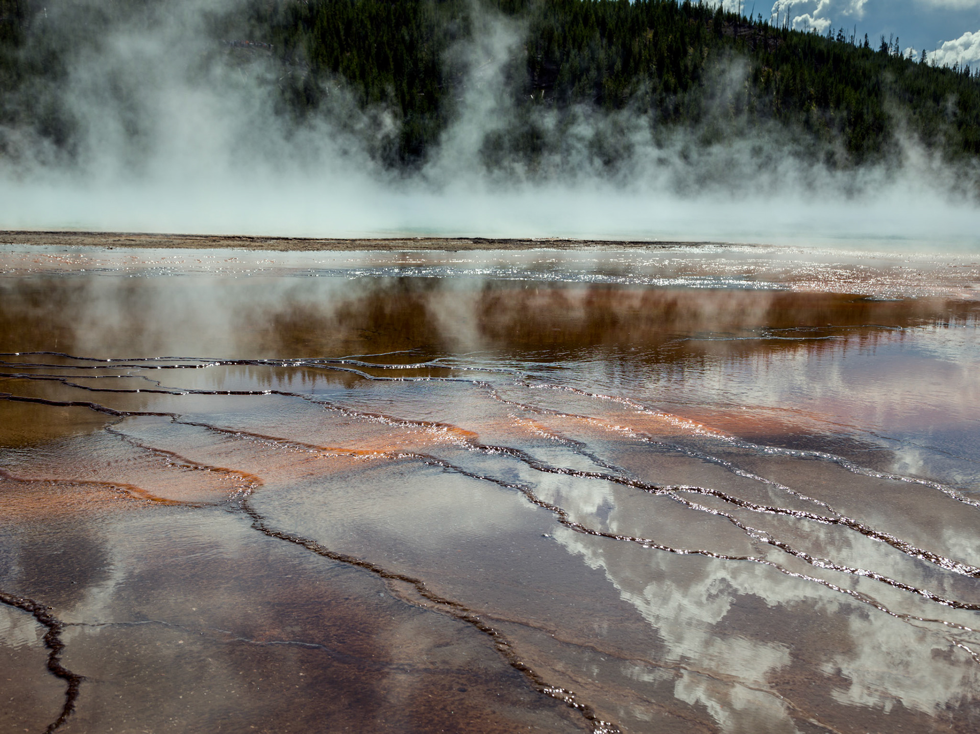 Midway Geyser Basin, Yellowstone National Park, Wyoming.