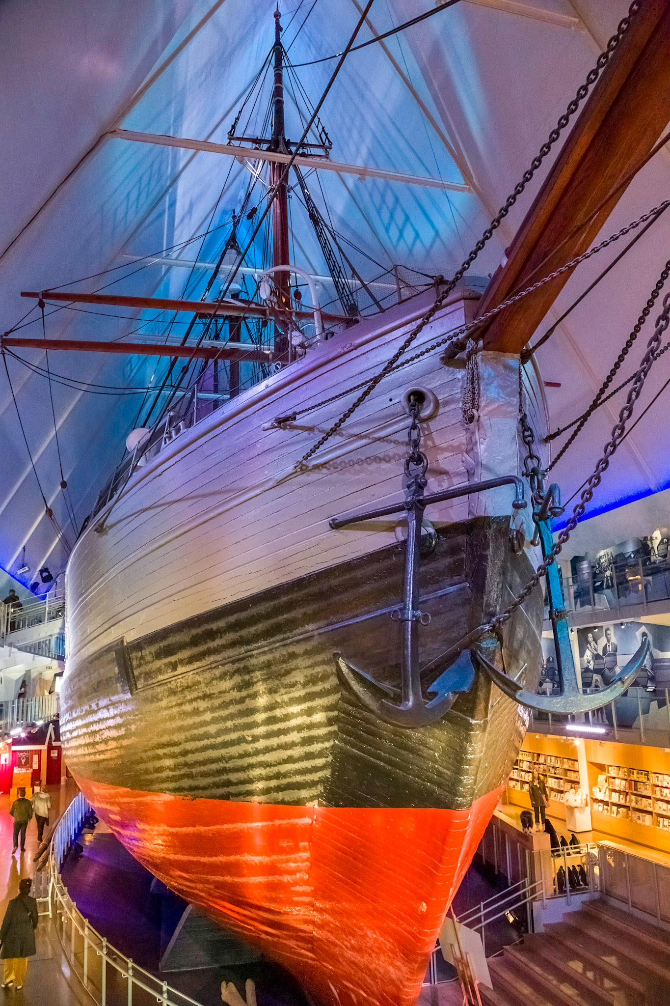 'FRAM' Norwegian-built polar vessel 1893. The strongest wooden ship ever built, which broke all previous fartherest north and fartherest south records.