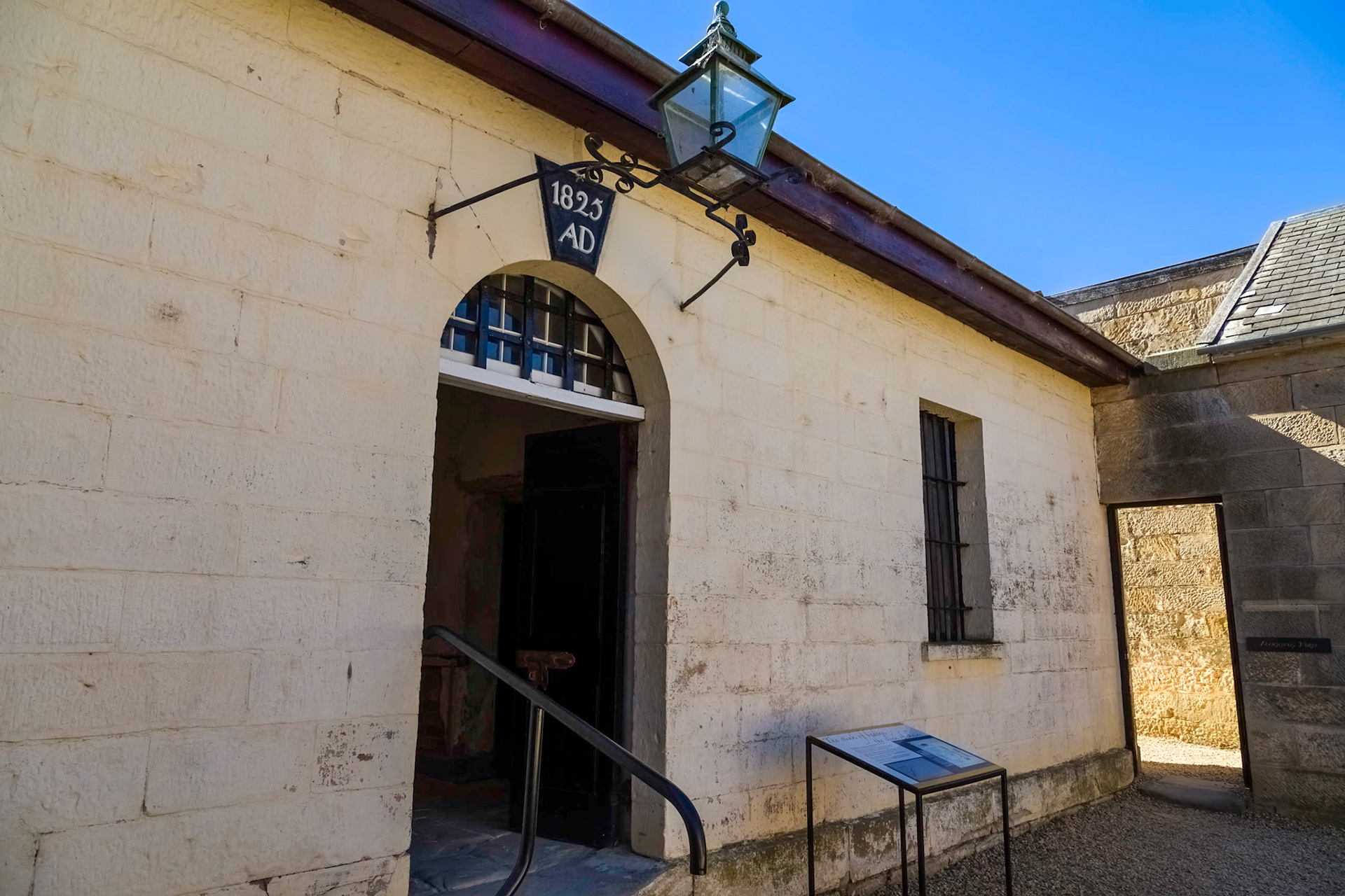 Inside the historic Richmond Gaol: built 1825, Australia's oldest existing and best preserved colonial gaol.