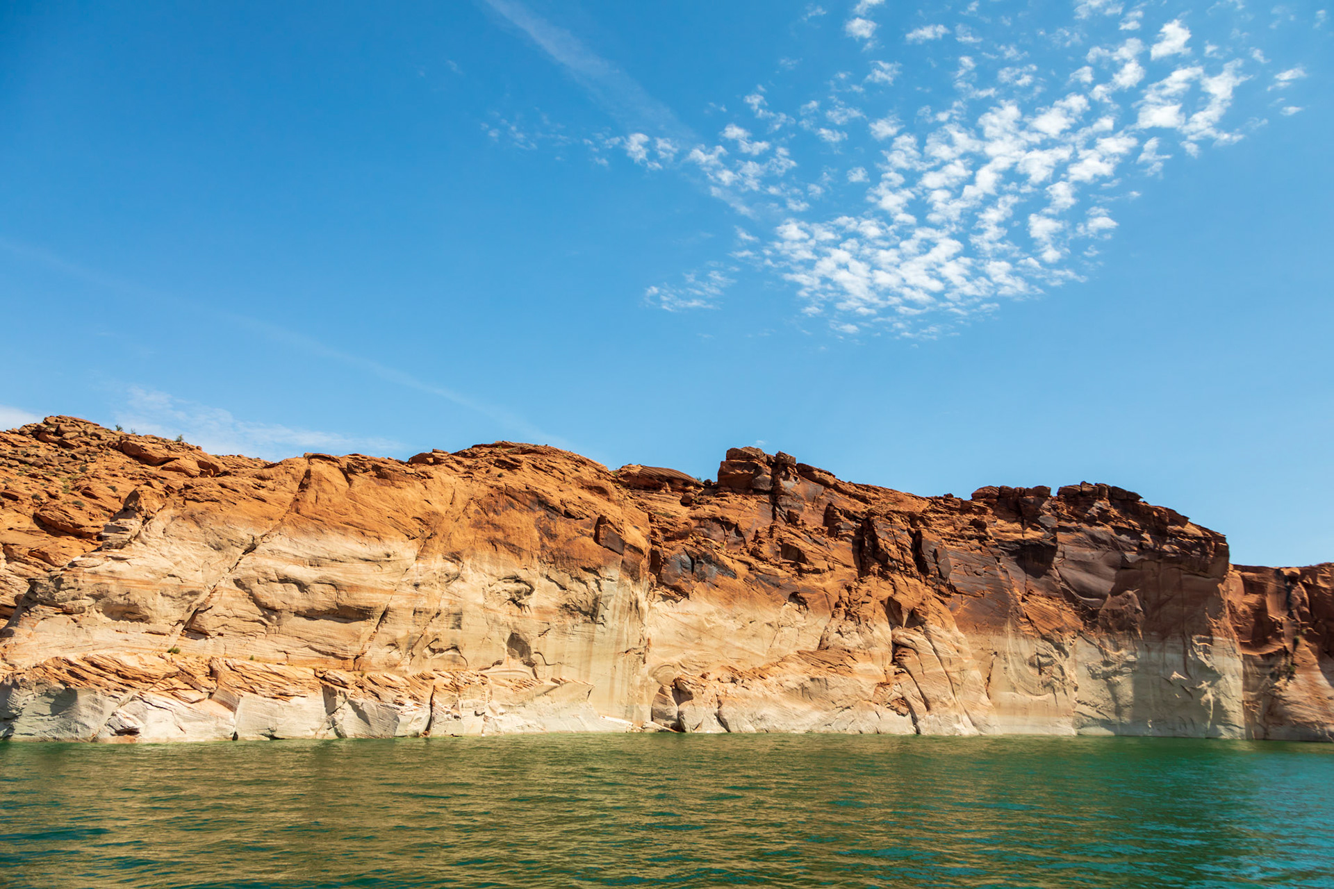 Sandstone geologic formations In Navajo Canyon