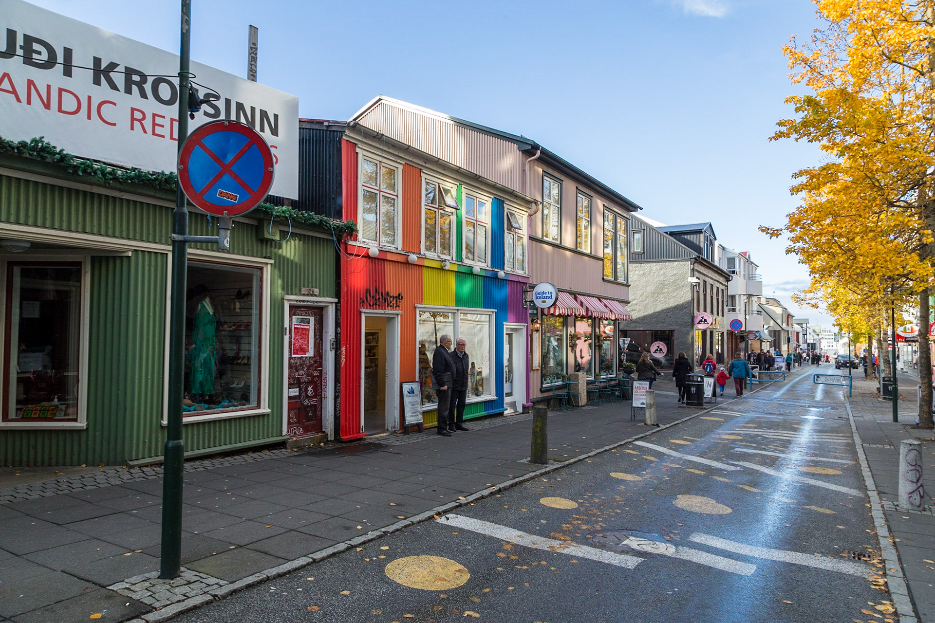 On the streets around centrtal Reykjavic