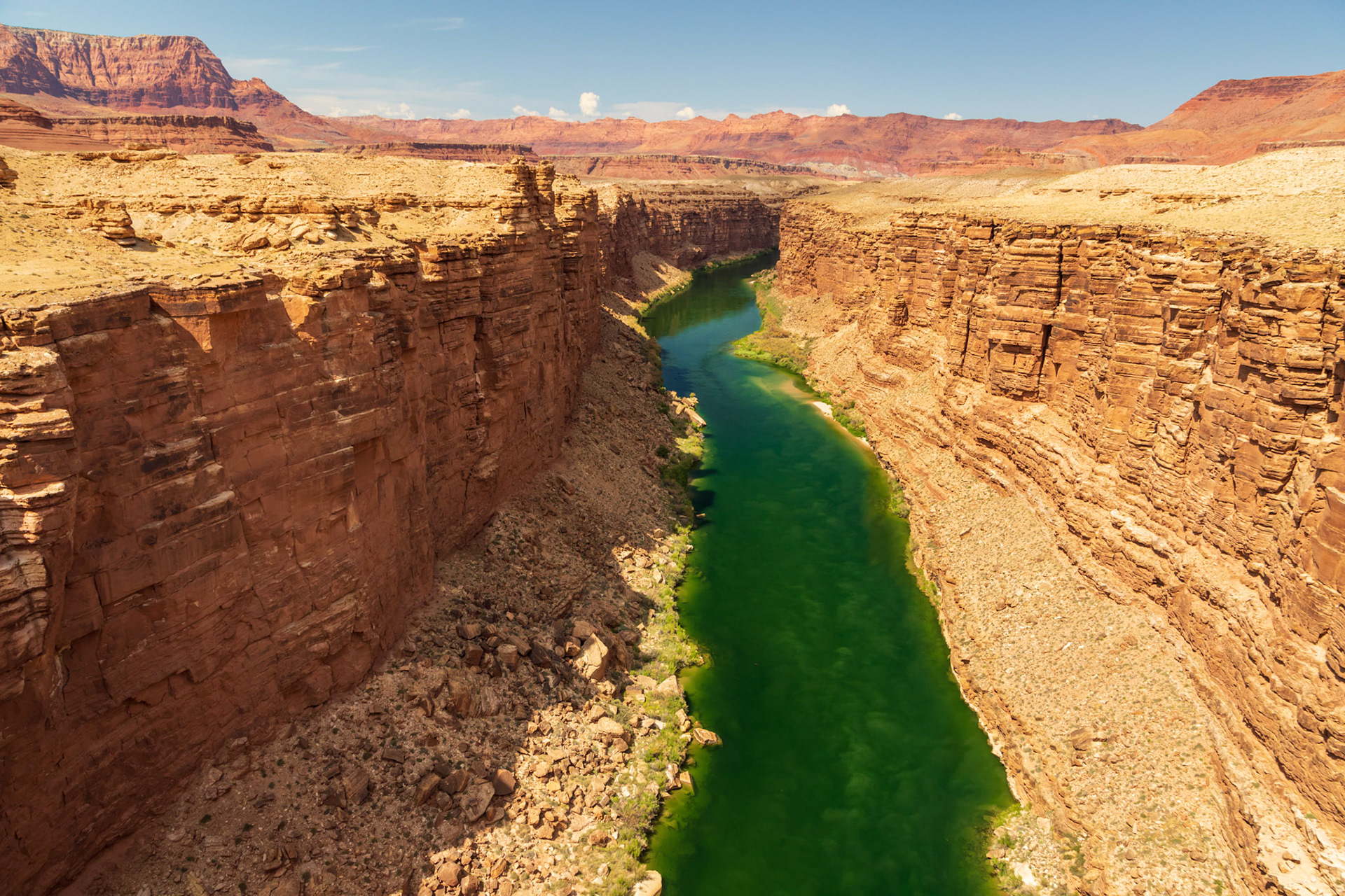 Colorado River from the Navajo Bridge, Marble Canyon