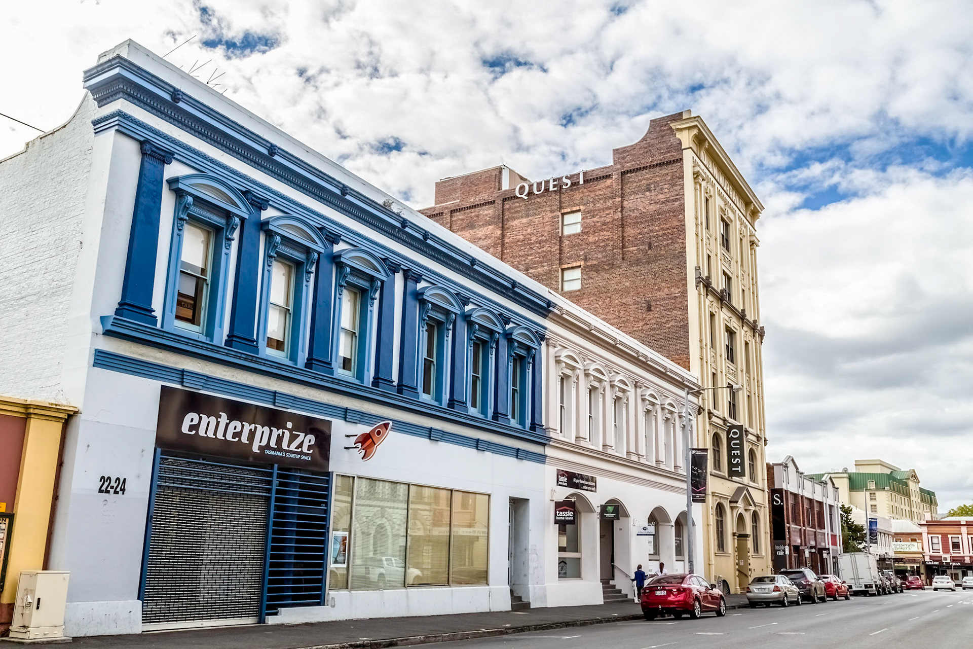 Launceston city central streetscape