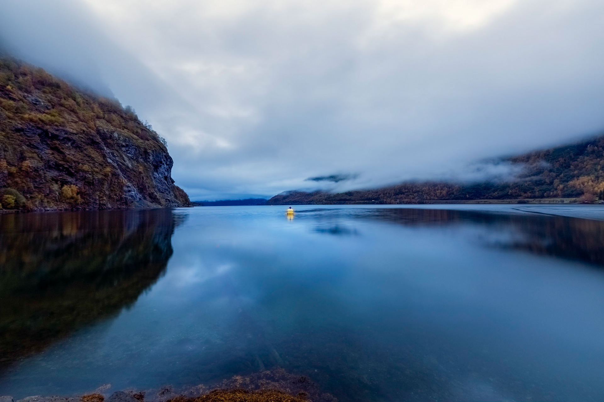 From Flåm ; Aurlandsfjord in the early morning light
