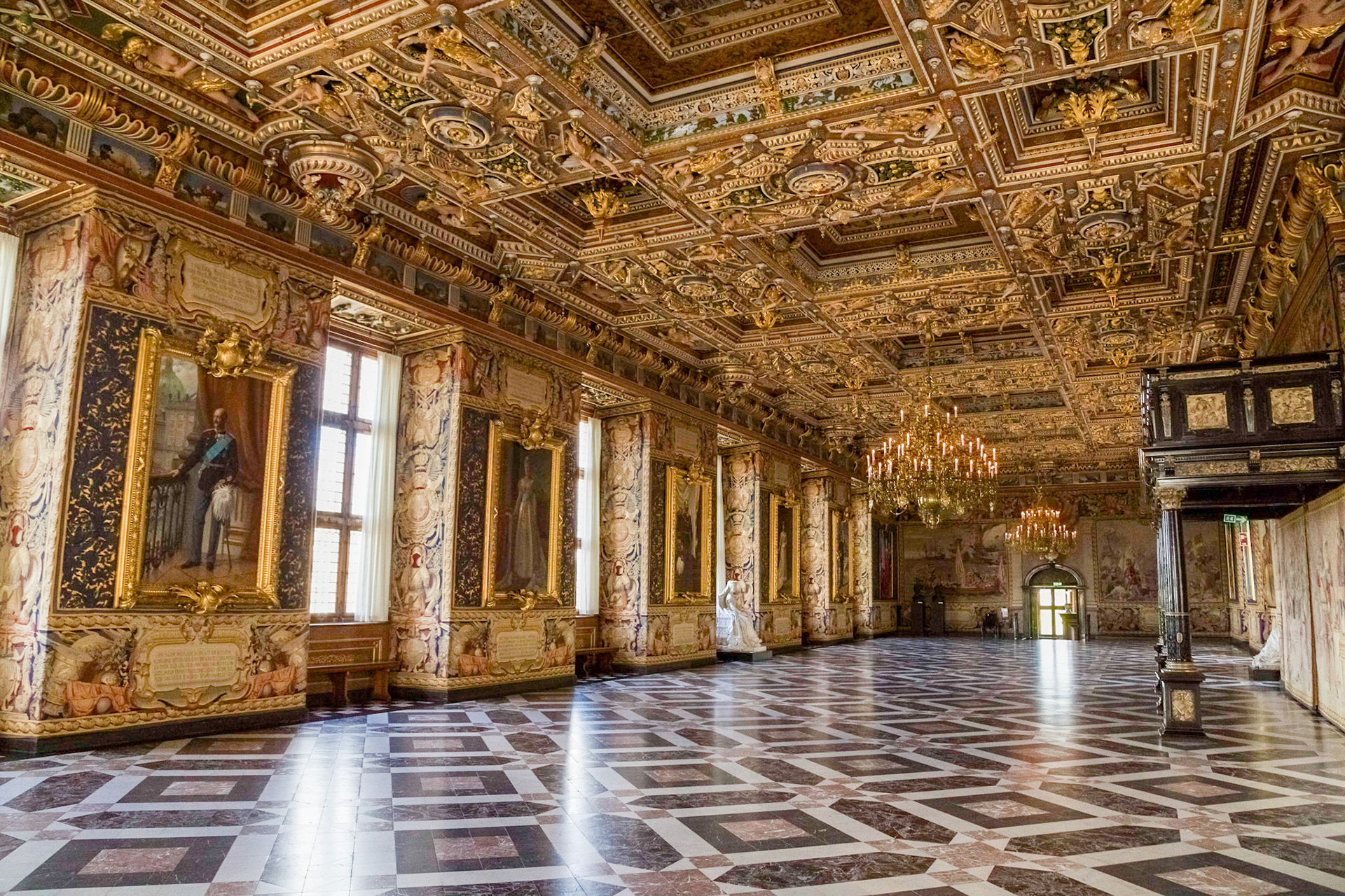 The Great Hall in Frederiksborg Palace