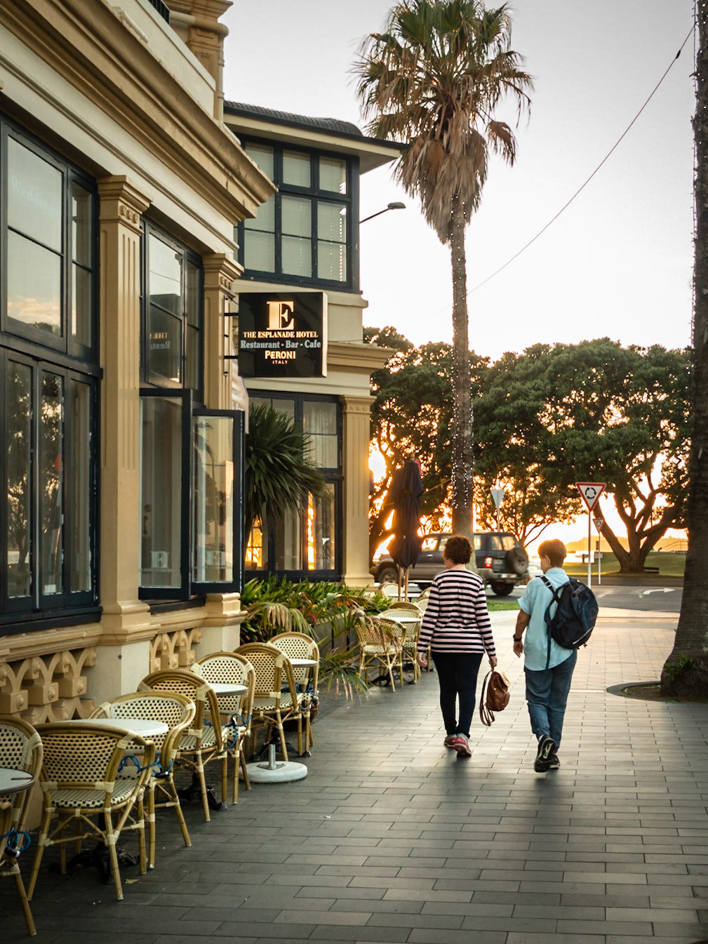 Sylvia & Tricia, Devonport at Dawn