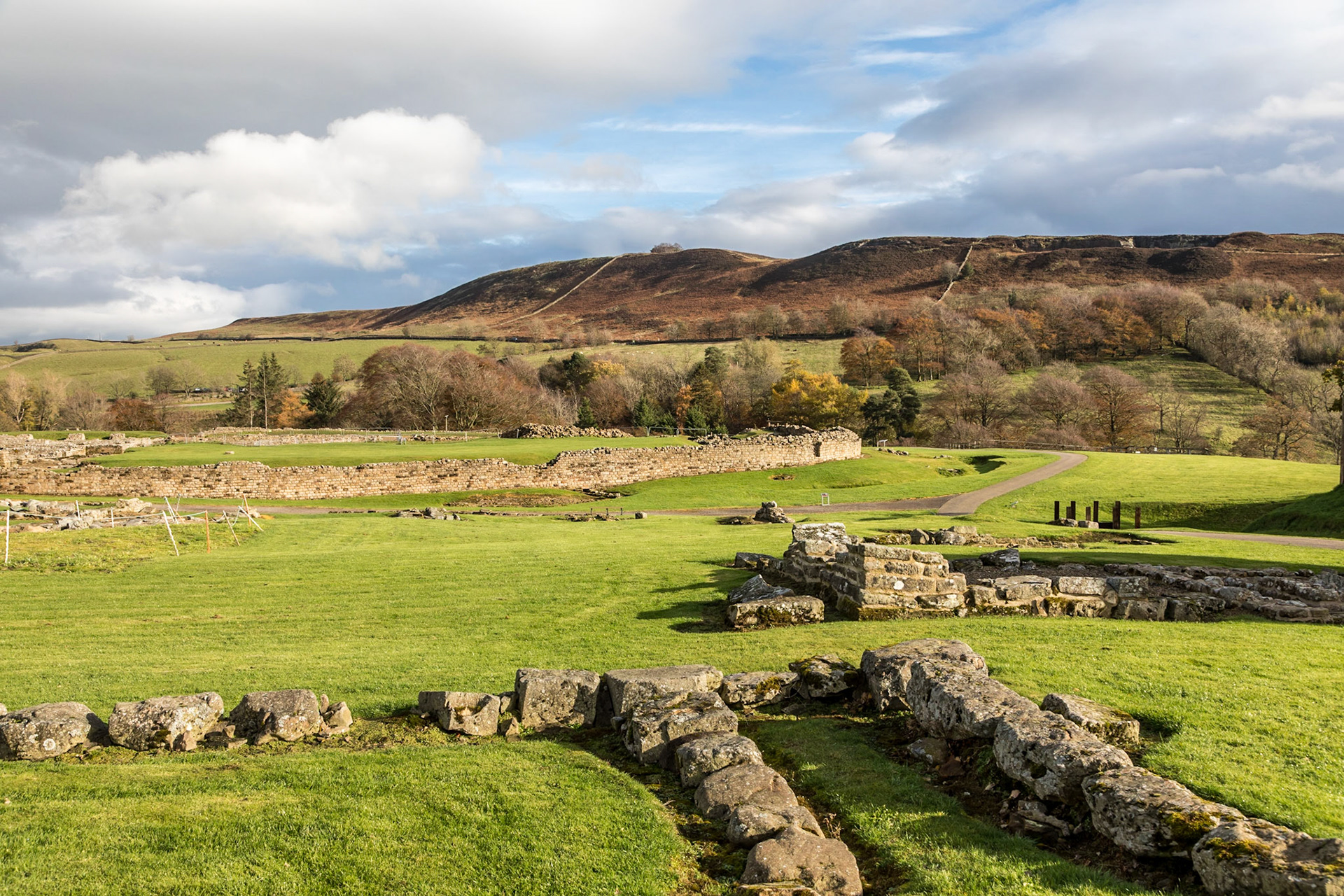 Vindolanda. Remants of a Roman garrison town.